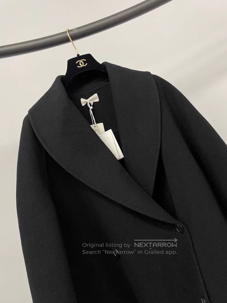 The Row The Row Short Black Overcoat Size S / US 4 / IT 40 - 3 Thumbnail