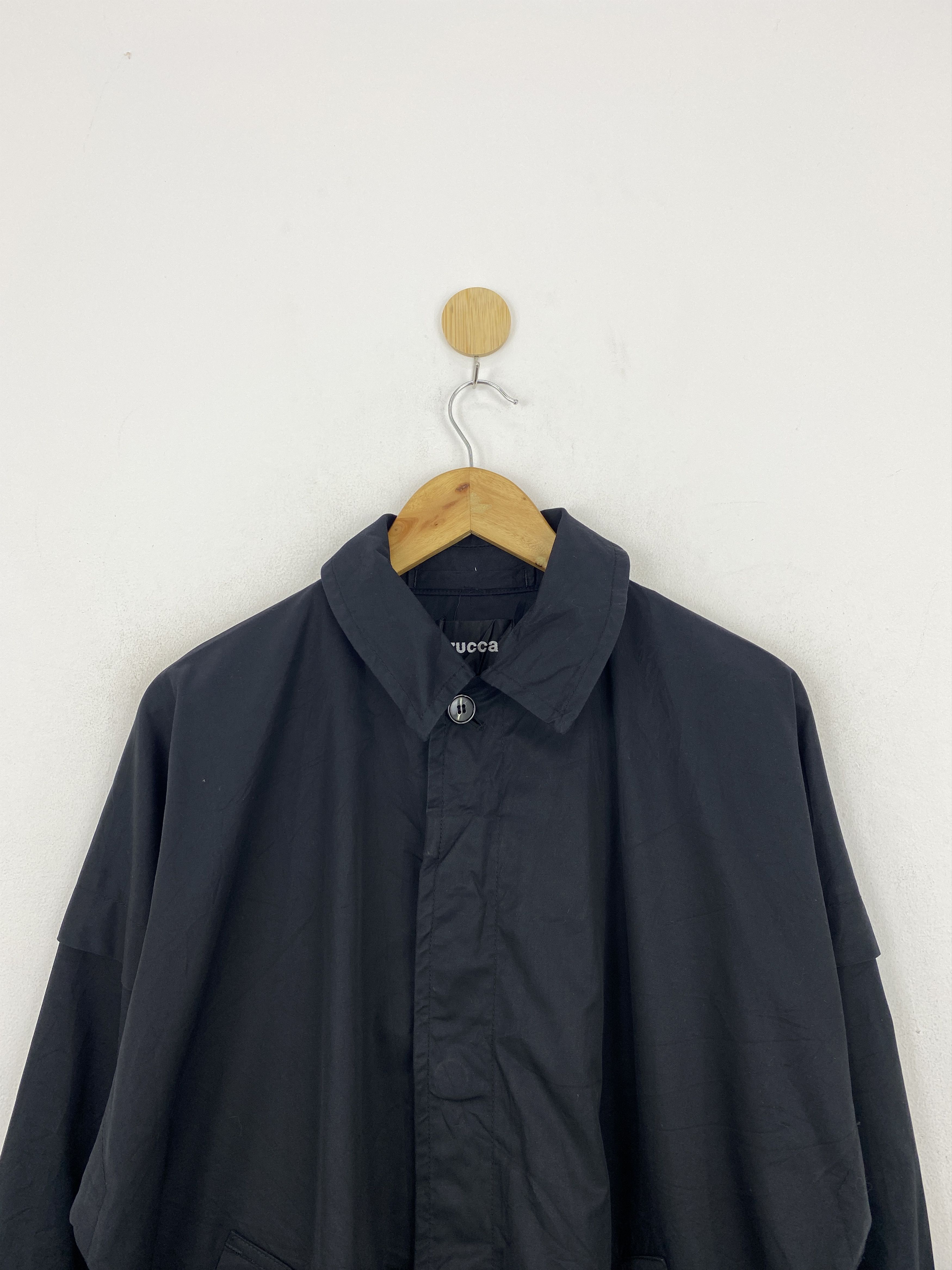 CABANE de ZUCCa × Issey Miyake × Zucca Vintage Cabane De Zucca Issey Miyake Parka Long Jacket J1942 Size US L / EU 52-54 / 3 - 2 Thumbnail
