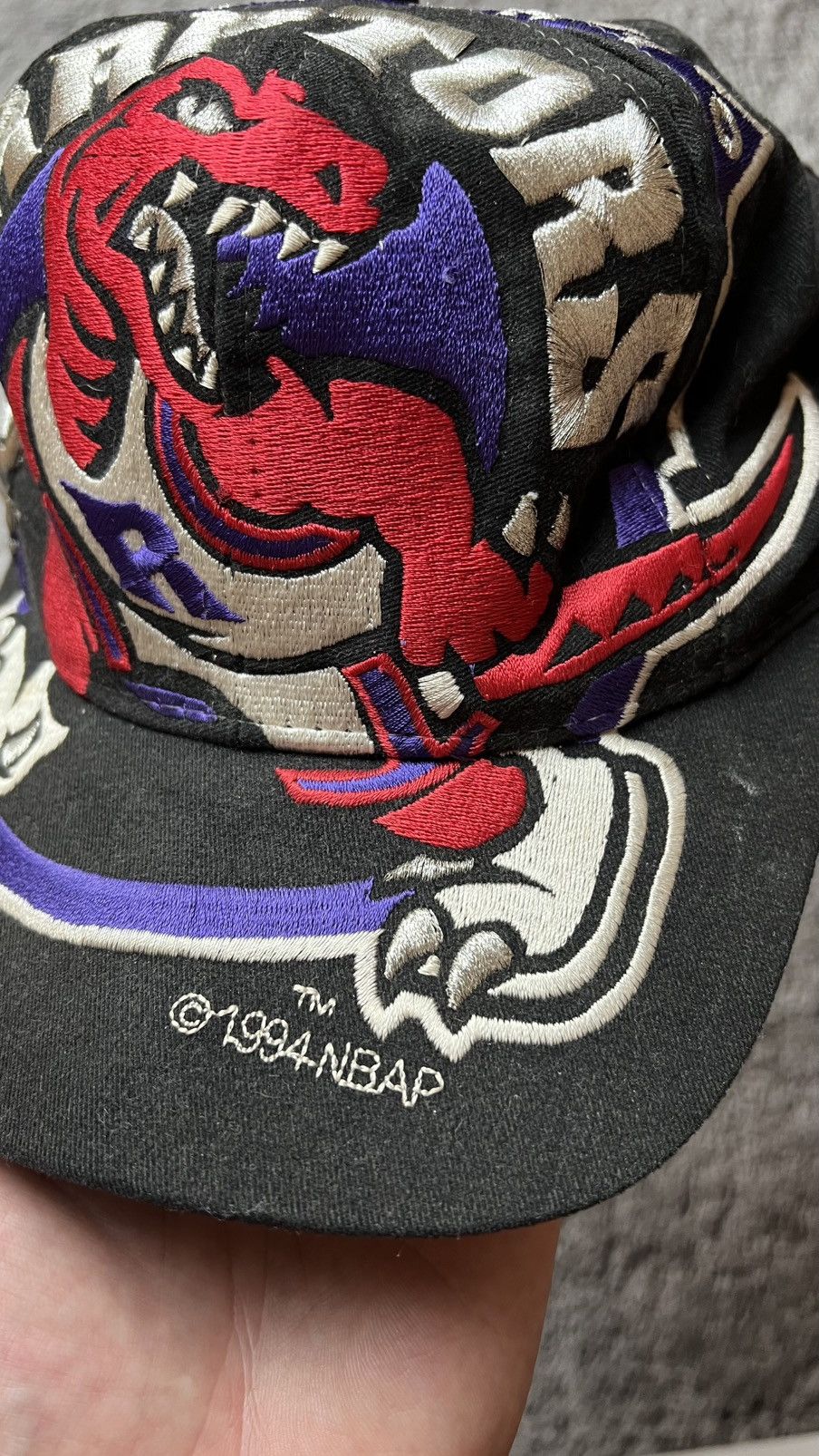 The Game 1994 Toronto Raptors NBA The game embriodered hat Size ONE SIZE - 3 Thumbnail