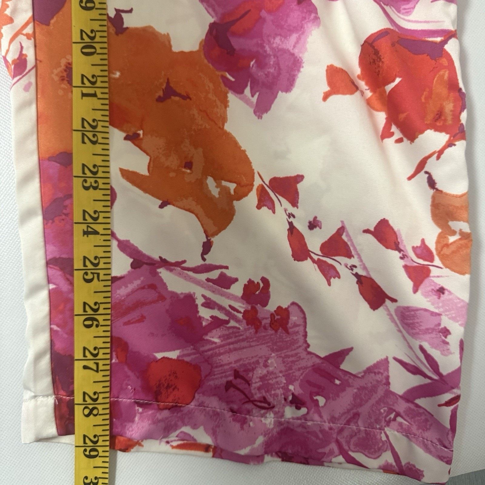 Other Natori Peony Satin Pajamas Set Pink Orange Floral Lounge Size ONE SIZE - 9 Thumbnail