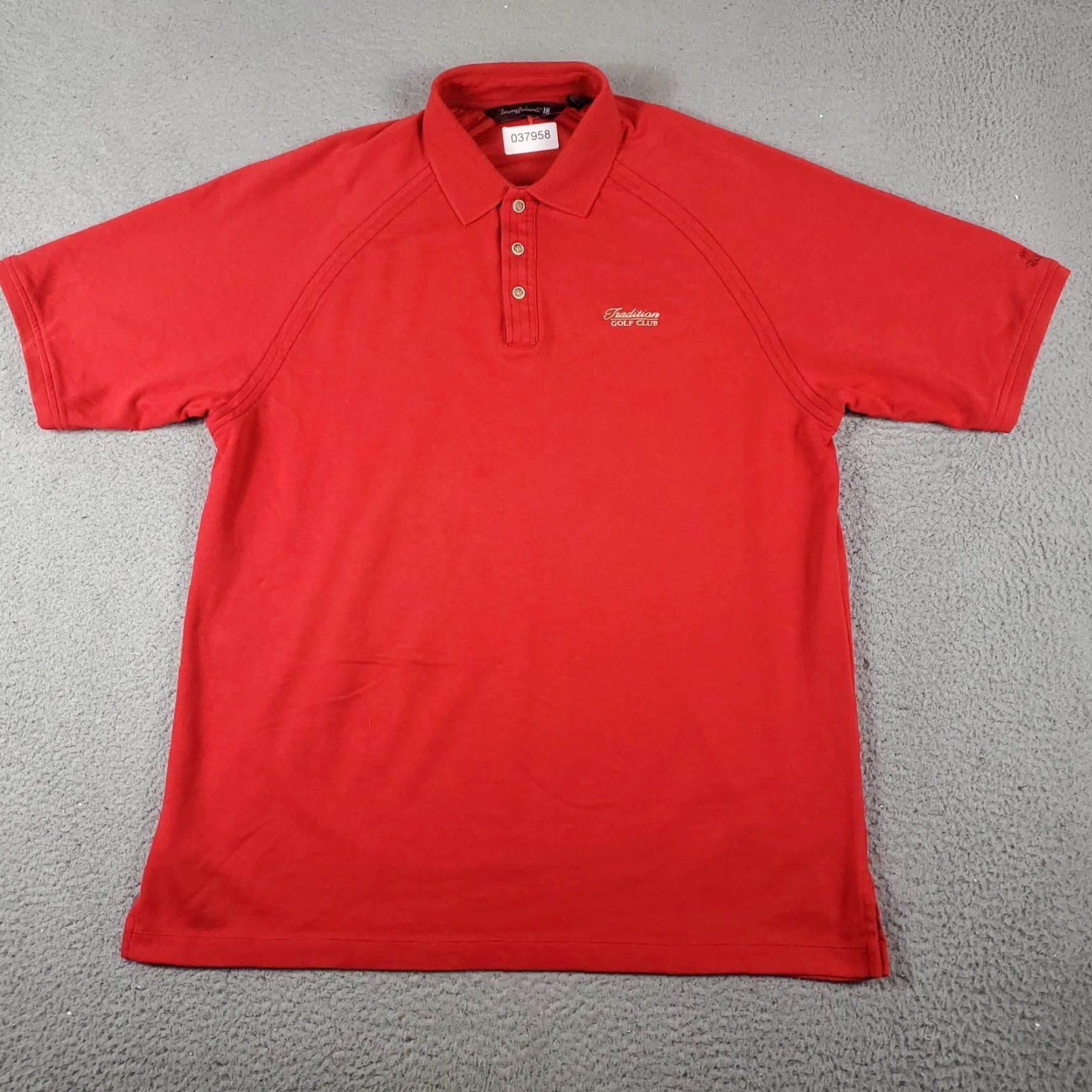 Tommy Bahama Tommy Bahama Polo Shirt Red Mens Large Short Sleeve Casual Golf Size US L / EU 52-54 / 3 - 3 Thumbnail