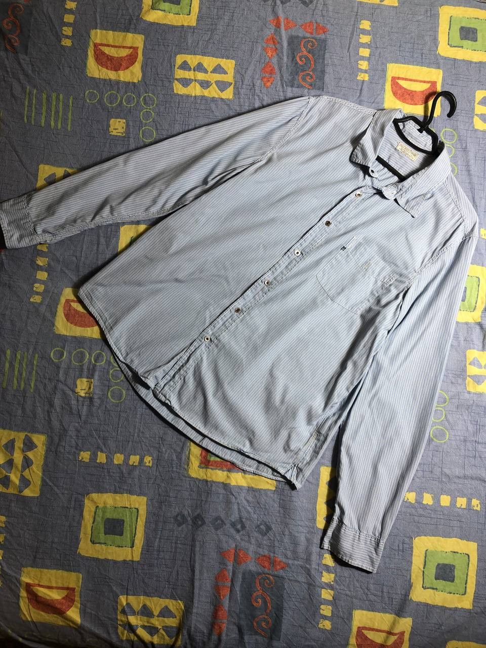 Polo Ralph Lauren × Ralph Lauren × Vintage Polo Ralph Lauren Vintage Mens Long Sleeve Striped Shirt Size US XL / EU 56 / 4 - 5 Thumbnail