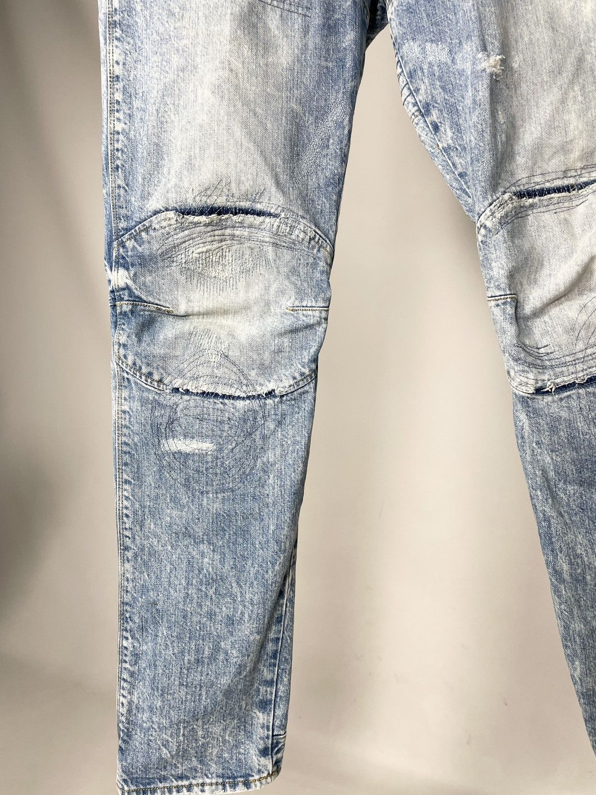 G-Star G-Star RAW 5620 3D Tapered Distressed Skinny Denim Jeans Size US 34 / EU 50 - 10 Thumbnail