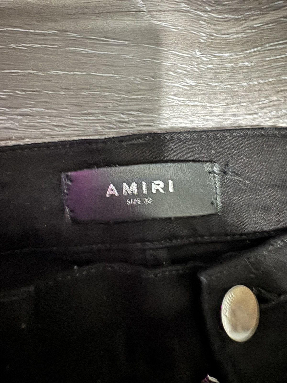 Amiri Amiri Gold Glitter Stripe Black Denim Jeans Size US 32 / EU 48 - 6 Thumbnail
