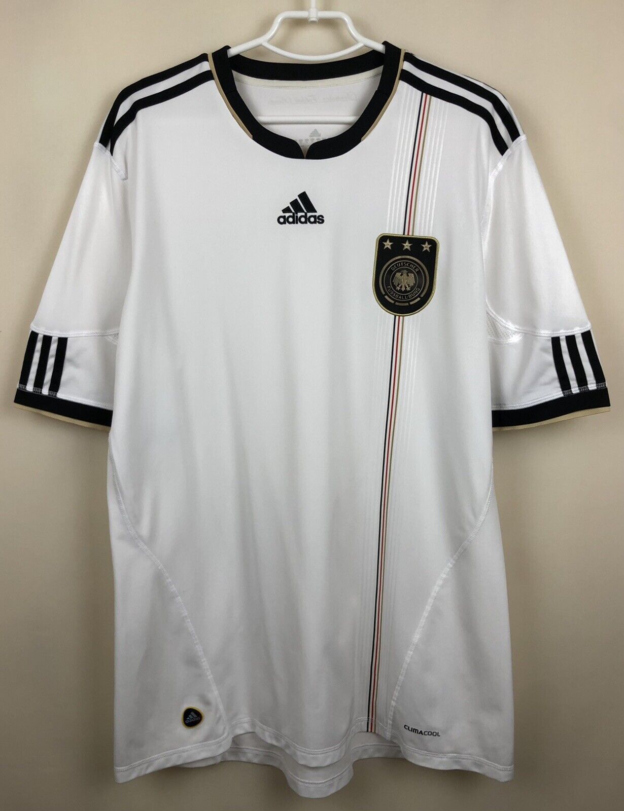 Adidas GERMANY NATIONAL TEAM 2010 2012 HOME FOOTBALL JERSEY SOCCER ...