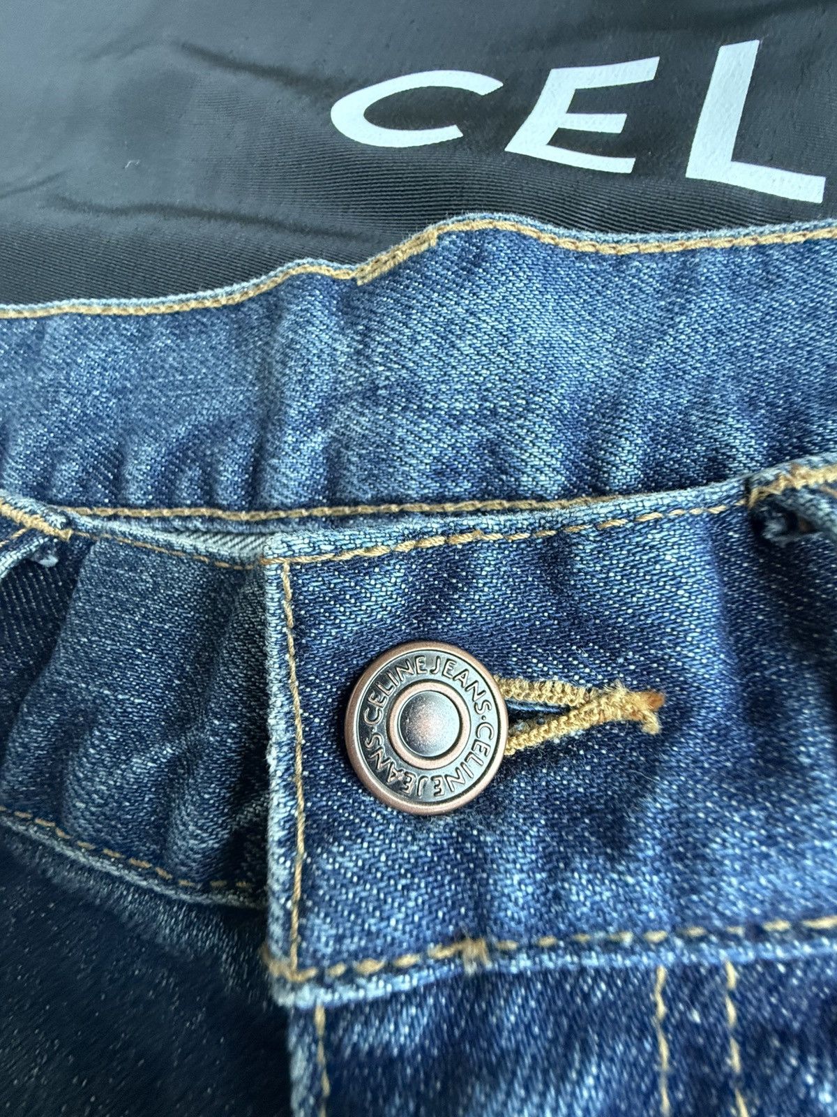 Celine FW22 Celine Hedi Slimane blue skinny jeans in Union wash 29 Size US 29 - 20 Thumbnail
