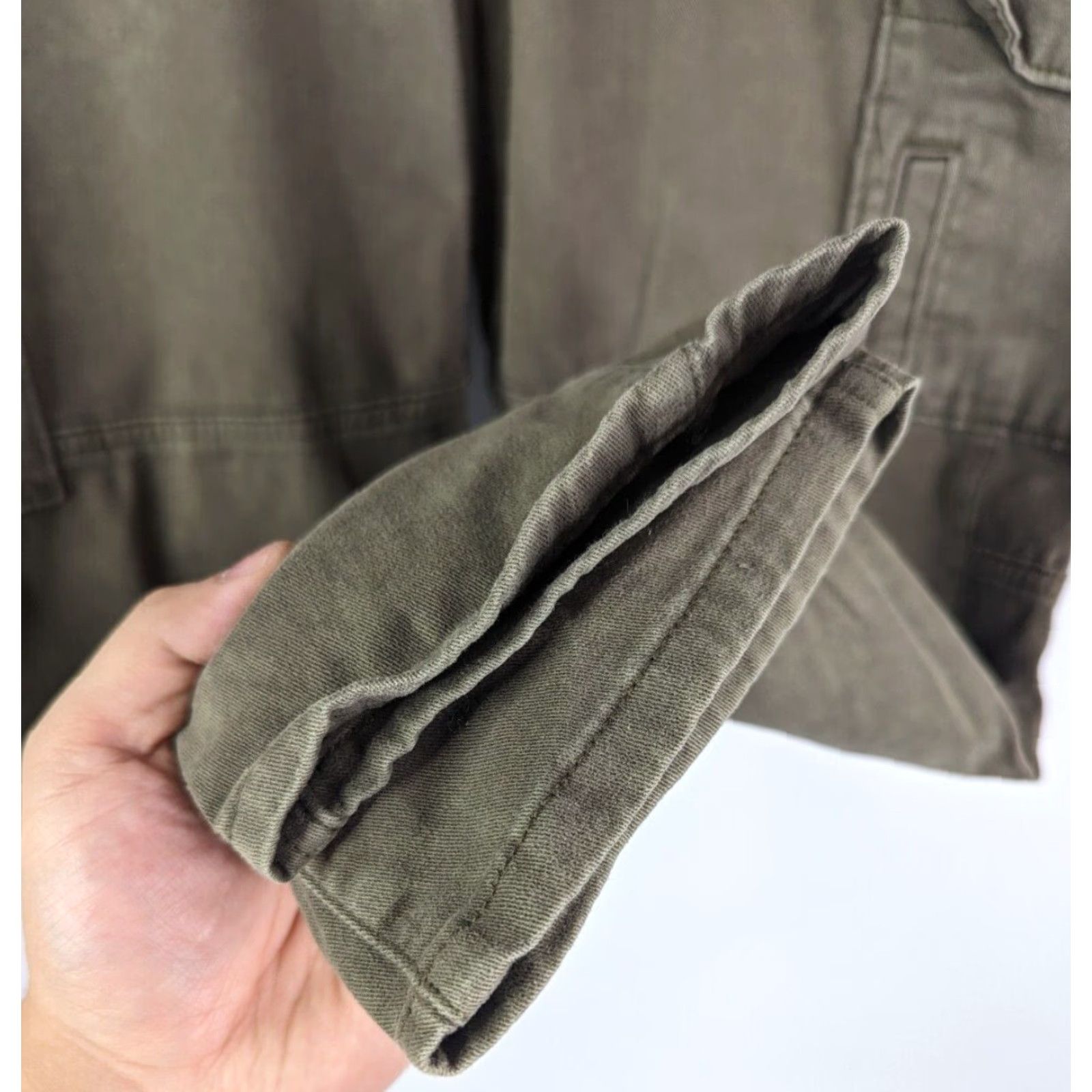 Abercrombie & Fitch VINTAGE Abercrombie & Fitch Pants Women 30 Green Cropped Cargo Outdoors Casual Size 30" / US 8 / IT 44 - 3 Thumbnail