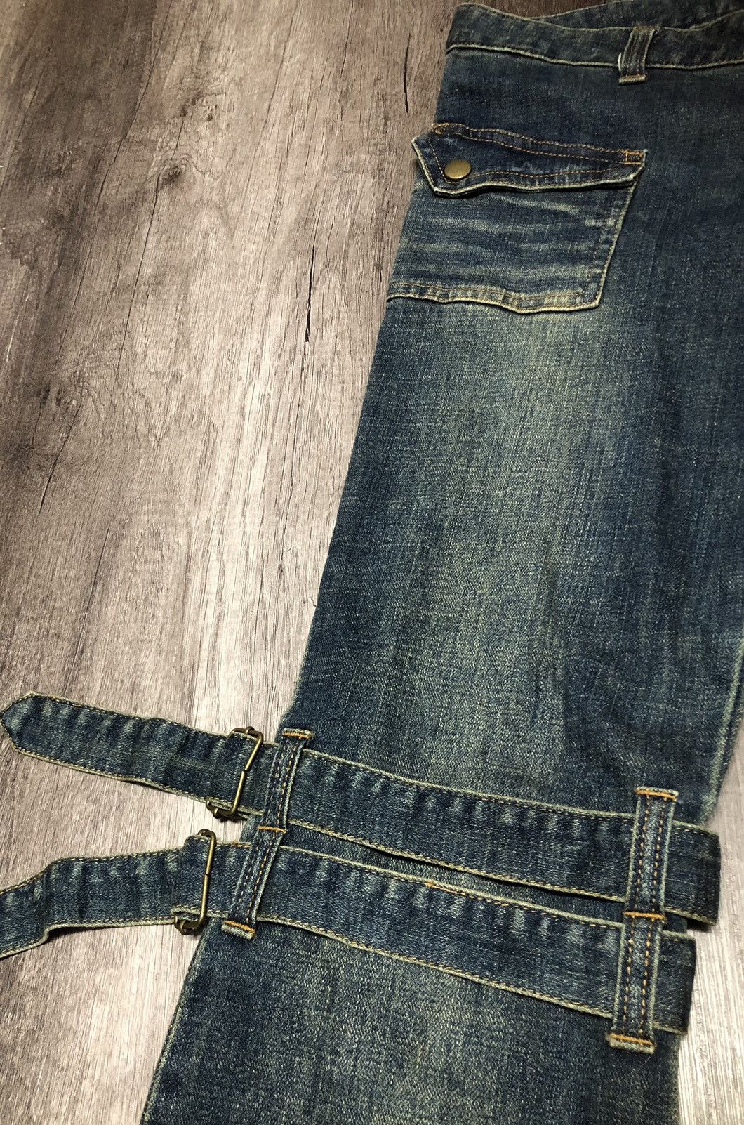 Japanese Brand Vintage Play Chess Flared Jeans Bondage Design Size US 28 / EU 44 - 17 Thumbnail