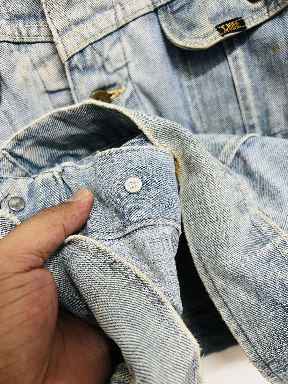 Lee × Vintage VINTAGE THRASHED LEE RIDER SANFORIZED UNION MADE JACKET Size US L / EU 52-54 / 3 - 7 Thumbnail
