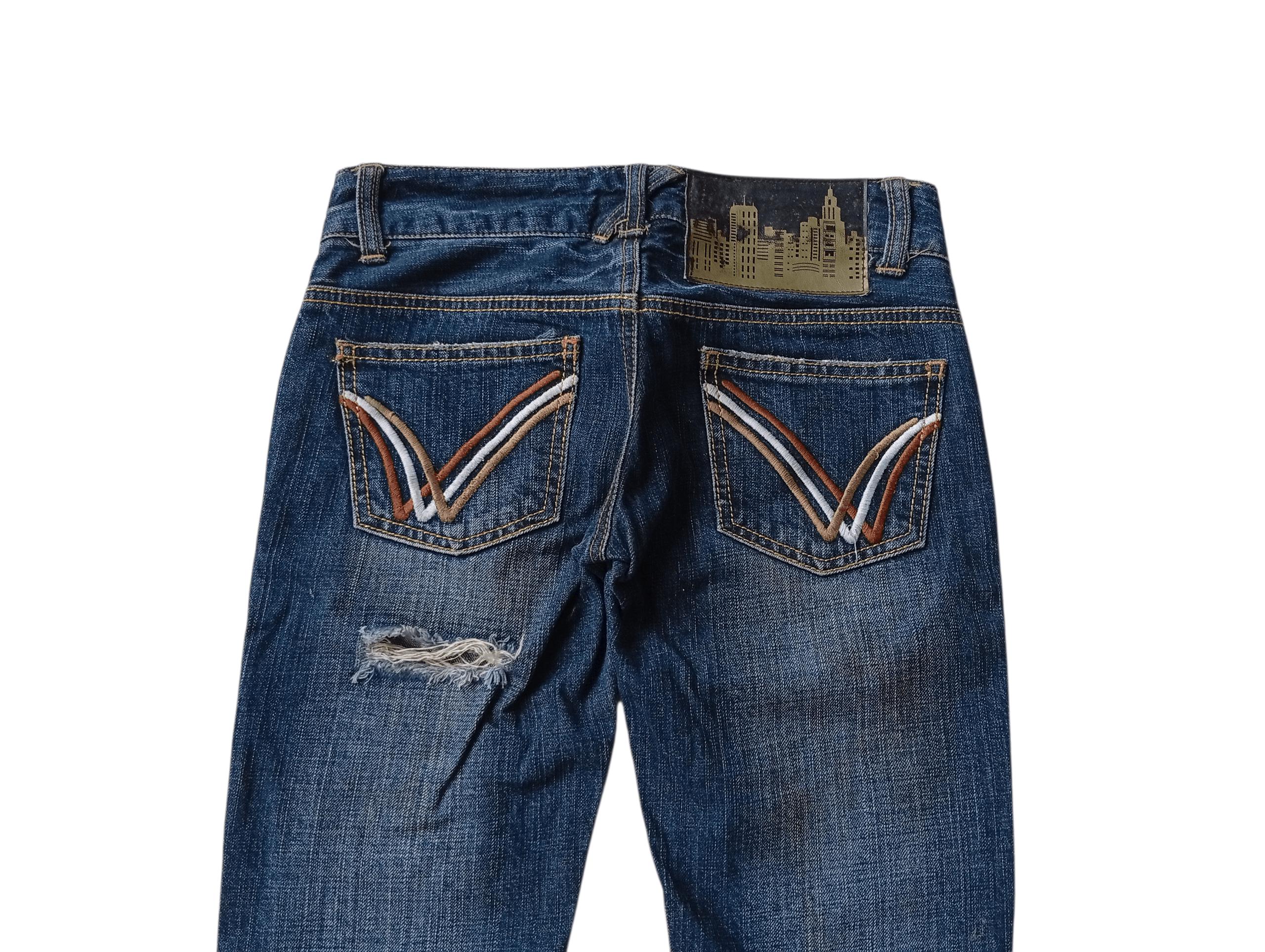 Le Grande Bleu (L.G.B.) LB-03 distressed crash jeans Size 26" / US 2 / IT 38 - 6 Thumbnail