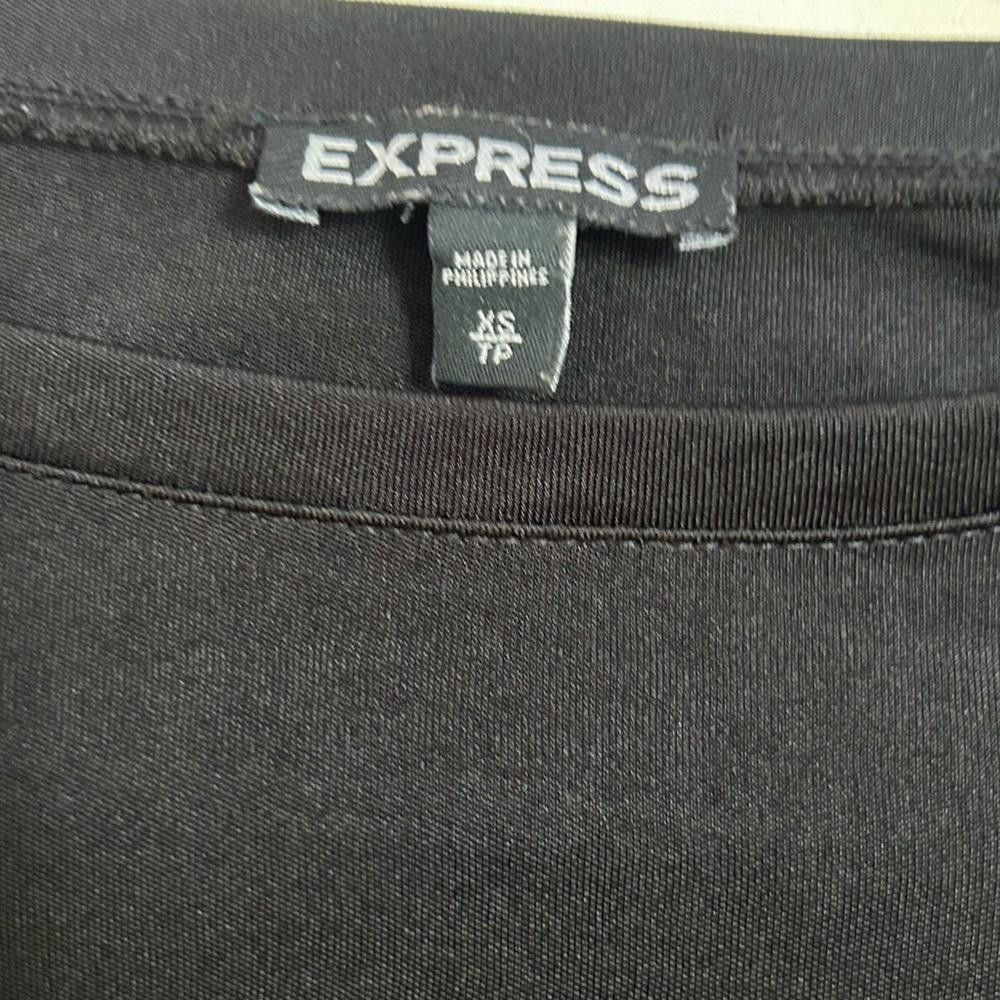Express Express l Black Oversized Blouse W Drawstring Sleeves XS Size XS / US 0-2 / IT 36-38 - 9 Thumbnail