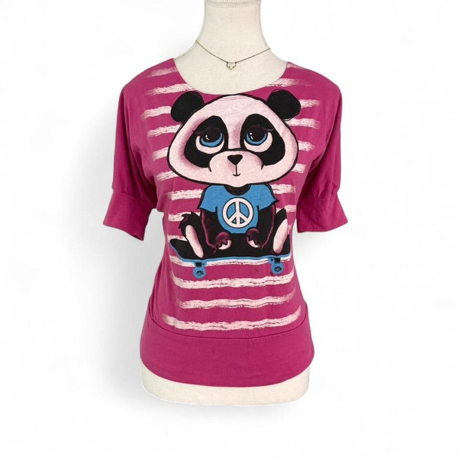 Other RockerGirl Y2K Twee Early 2000s Panda peace sign size small Size S / US 4 / IT 40 - 1 Thumbnail