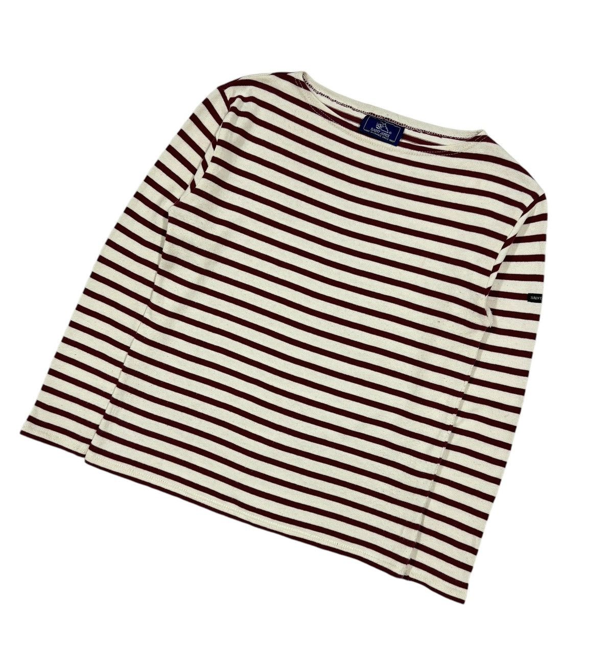 Vintage Vtg🔥Saint James Boat Neck Heavy Cotton Made In France Size US XXS / EU 40 - 6 Thumbnail