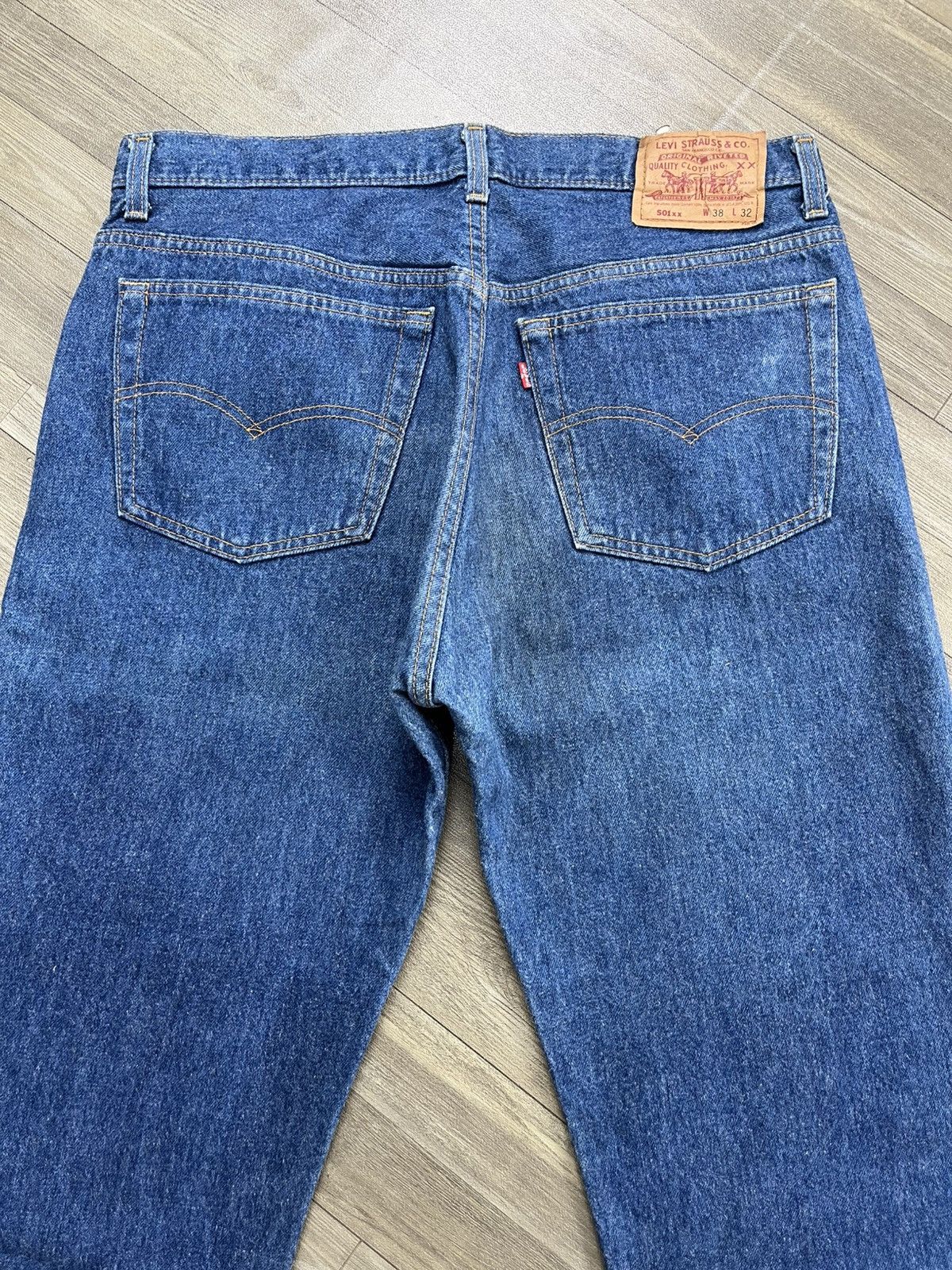 Levi's Vintage Clothing 🇺🇸1990s Vintage Levis 501XX 38x32 Straight Leg Blue Jeans Size US 38 / EU 54 - 18 Thumbnail