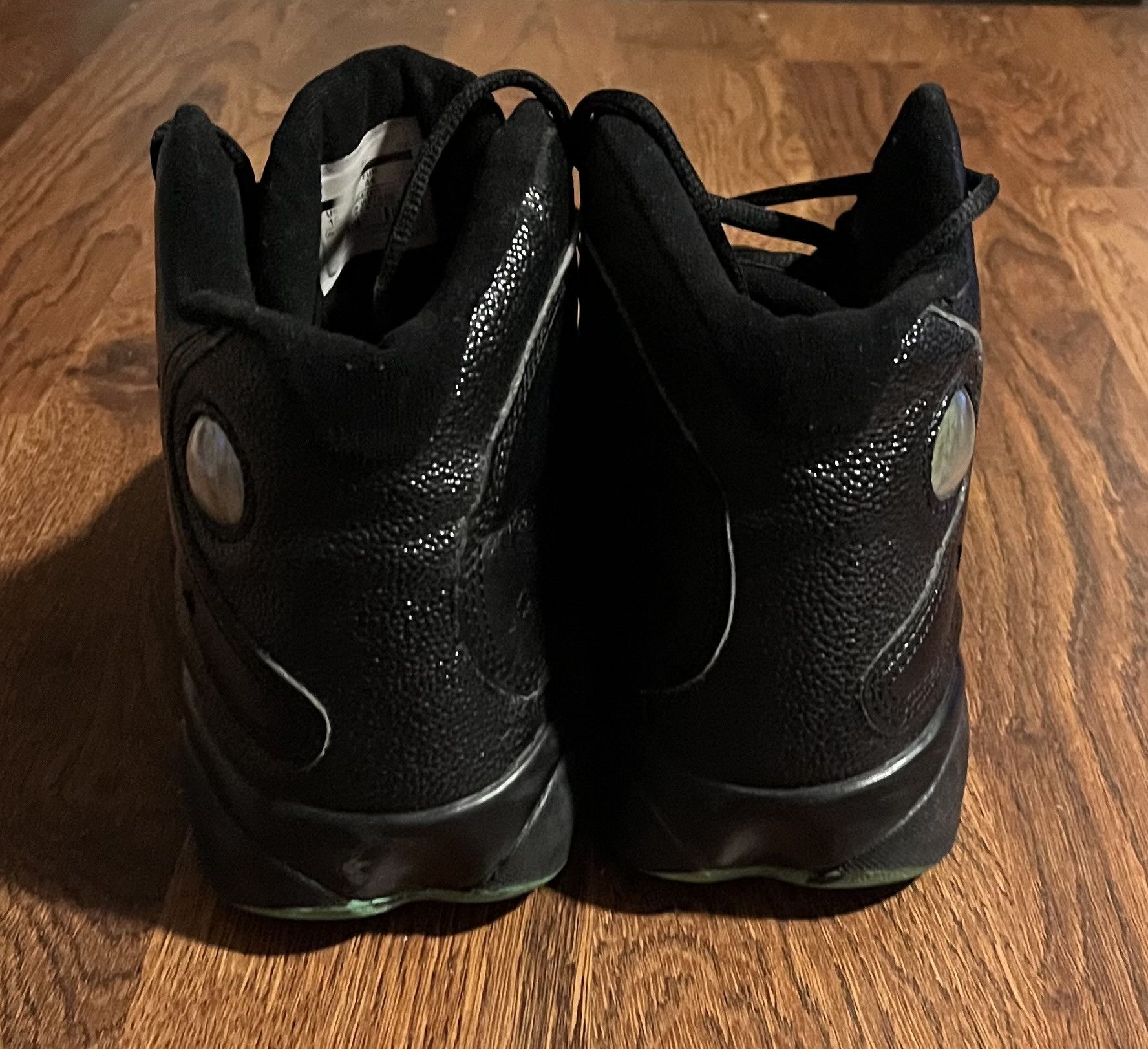 Jordan Brand Jordan 13 Retro Altitude 2017 Black Green Sneakers Size US 10 / EU 43 - 5 Thumbnail