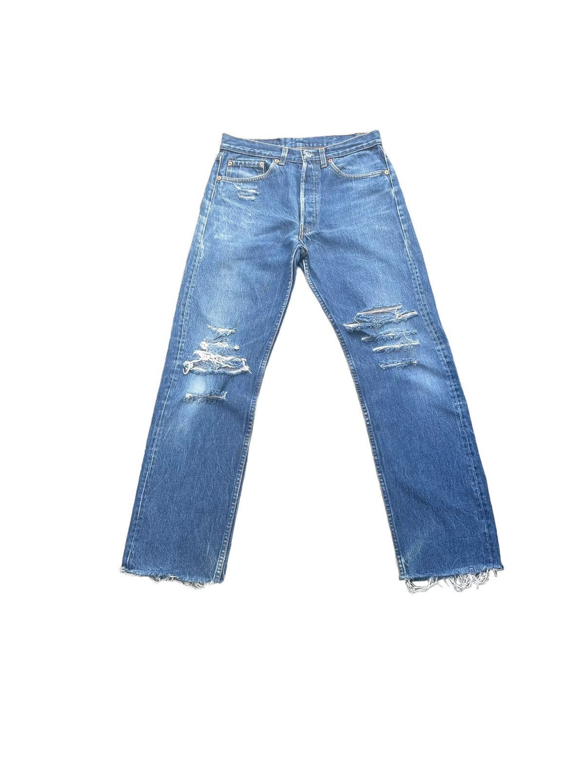 image of Distressed Denim x Levis Vintage 1989 Levis 501 Xx E Distresed in Blue, Men's (Size 31)