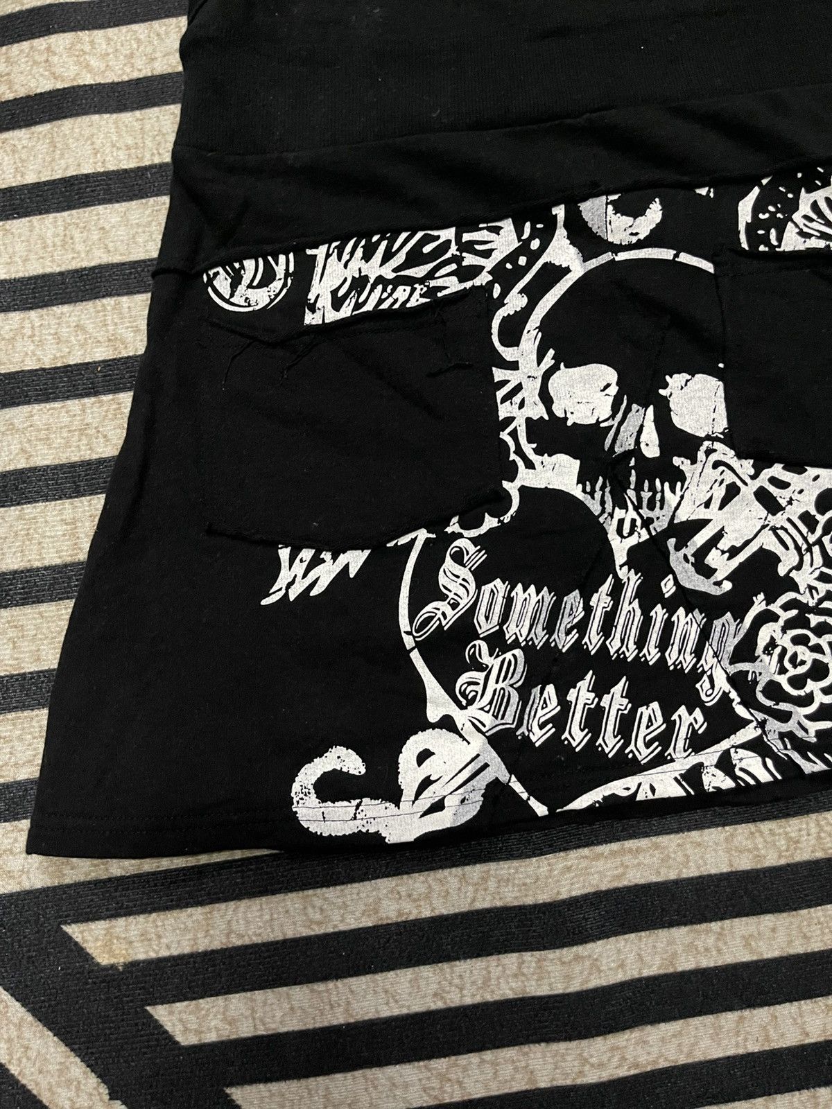 If Six Was Nine 2000s L.G.B STYLE M.K.R SKULL HOODIE MINI DRESS RARE DESIGN Size M / US 6-8 / IT 42-44 - 13 Thumbnail