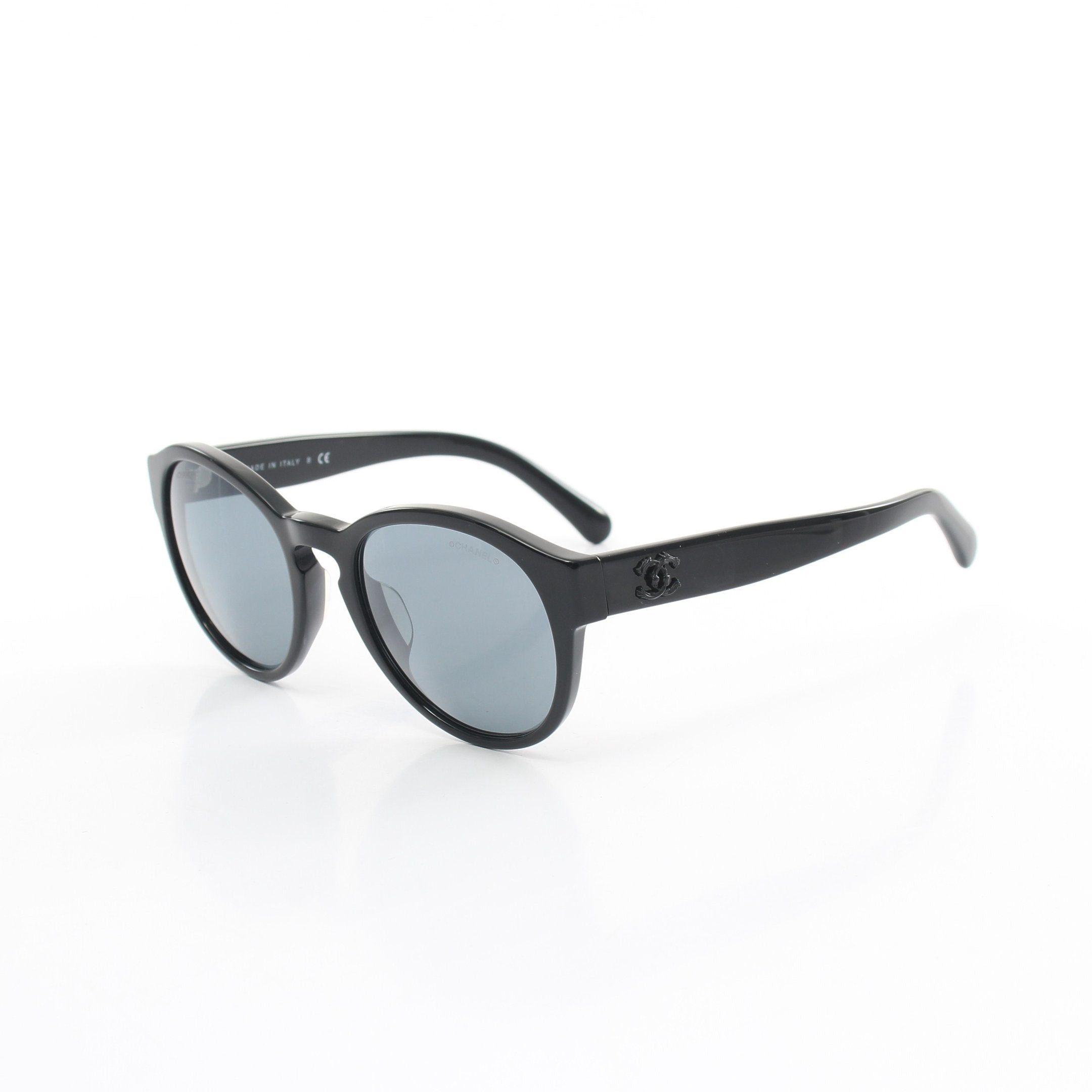 image of Chanel Coco Mark Sunglasses Black, Women's