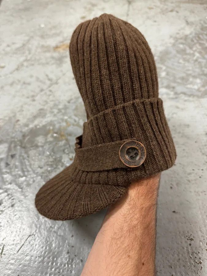 Diesel 2000s Diesel Brown Wool Relaxed Cozy Beanie Cap Size ONE SIZE - 5 Thumbnail