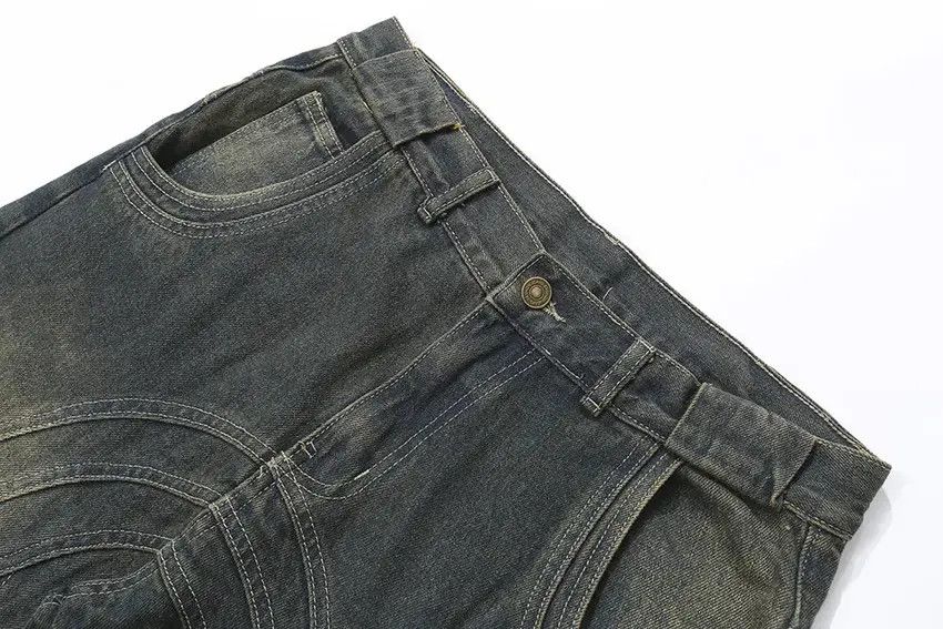 Designer × Japanese Brand Faded Y2K Dirty Grunge Hip Hop Baggy Jeans Size US 33 - 9 Thumbnail