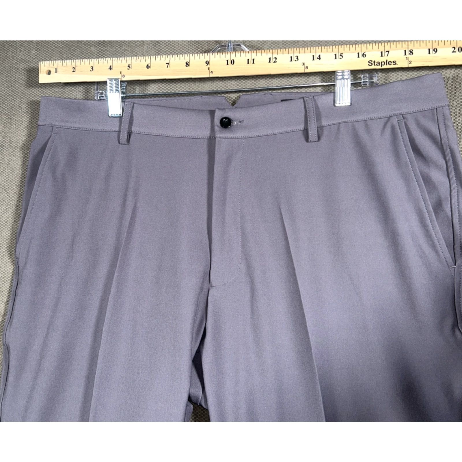 Vintage Dunning Golf Pants Mens 38 X 34 Gray Performance Stretch Straight Pants Shirt? Size US 38 / EU 54 - 2 Thumbnail