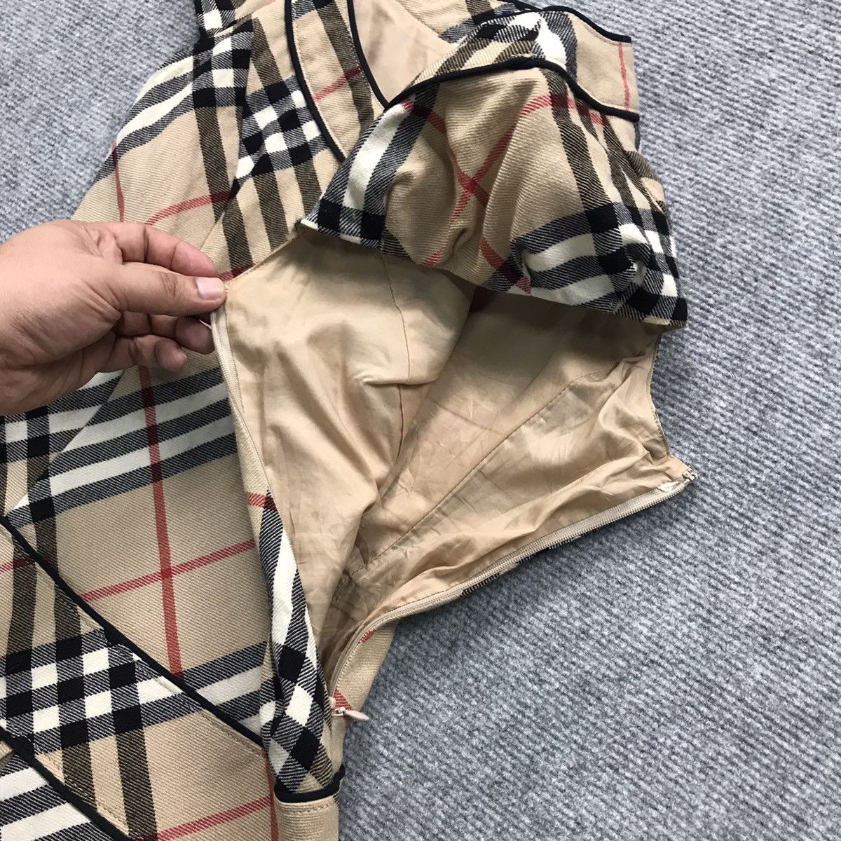 WOMEN BURBERRY WOOL NOVACHECK DRESS