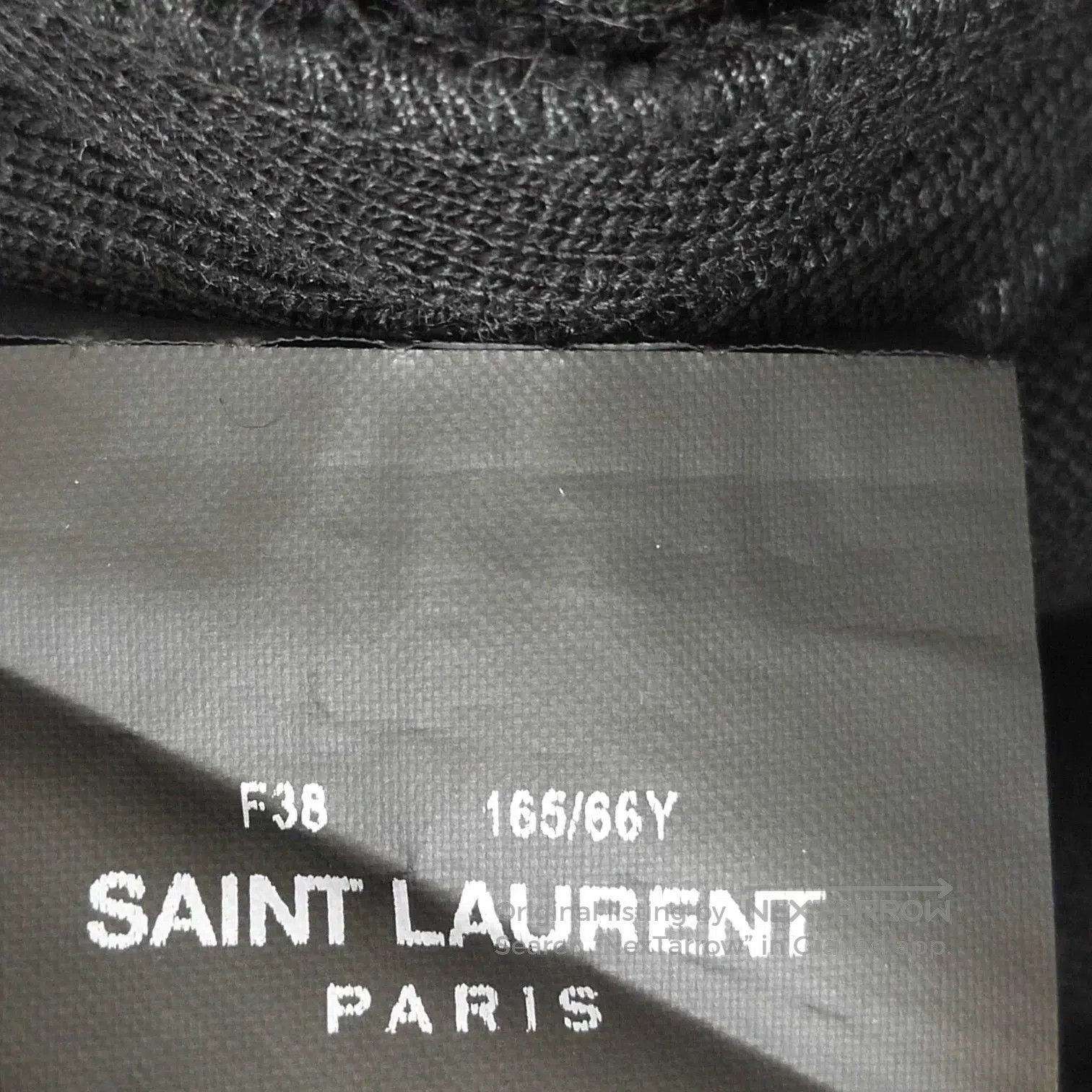 Saint Laurent Paris Saint Laurent Black Wool Long Skirt. Size 37" - 5 Thumbnail