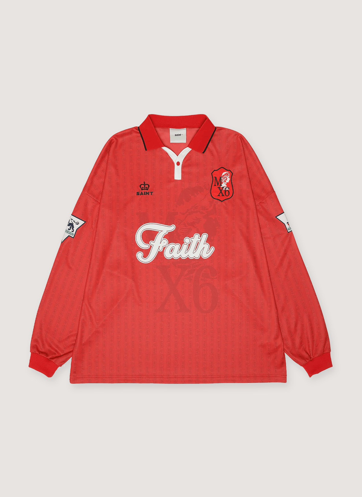 Saint Michael Faith Soccer Shirt Red Size US L / EU 52-54 / 3 - 1 Thumbnail