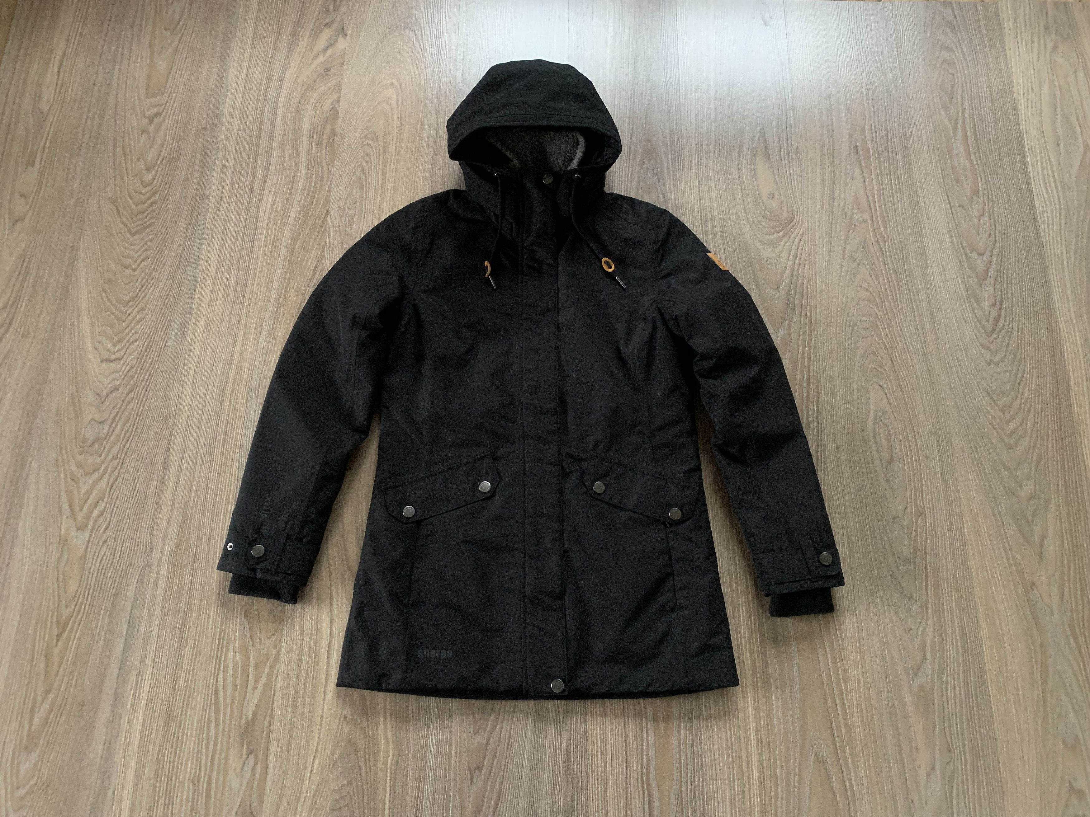 Other Sherpa Women Black Hood Winter Insulated Jacket Size S / US 4 / IT 40 - 1 Thumbnail