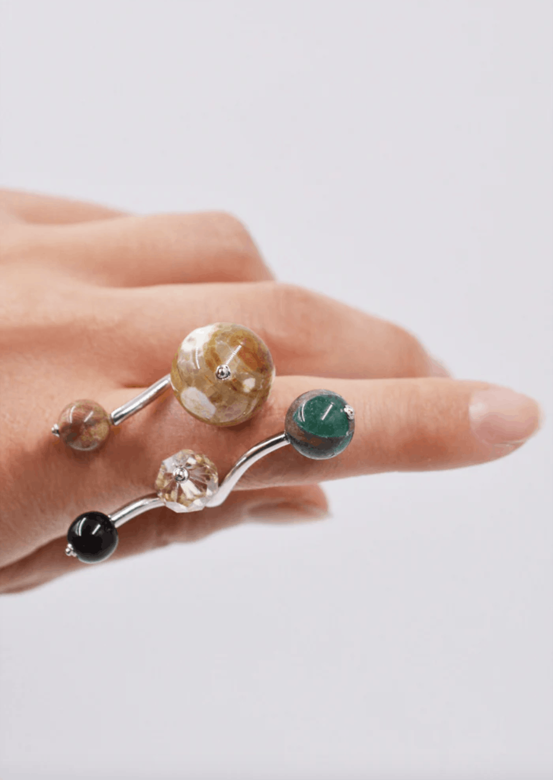 KNWLS knwls x panconesi Silver Galaxy Ring SS2022 Size ONE SIZE - 2 Thumbnail