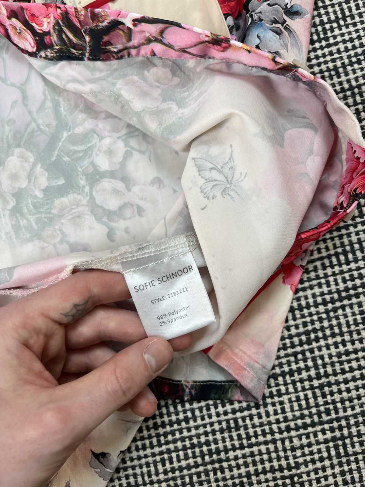 Designer Sofie Schnoor floral button up designer shirt Size M / US 6-8 / IT 42-44 - 6 Thumbnail