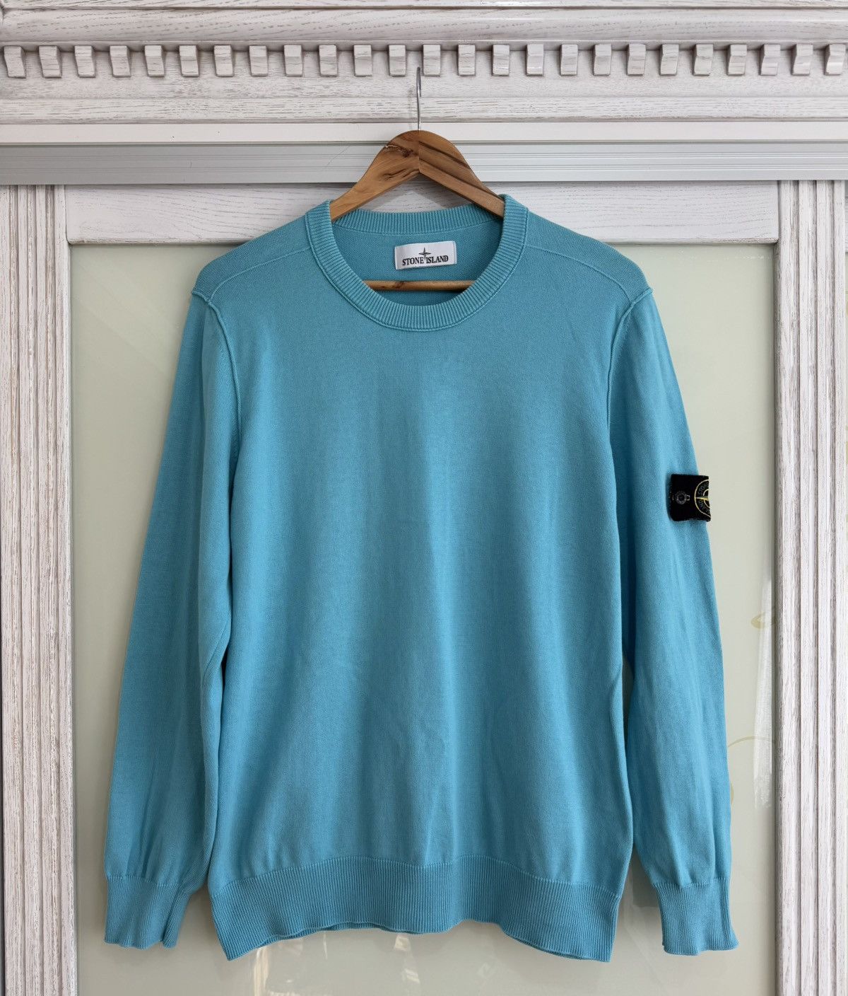 Stone Island Stone Island SS24 Turquoise Sweatshirt Size US L / EU 52-54 / 3 - 1 Thumbnail