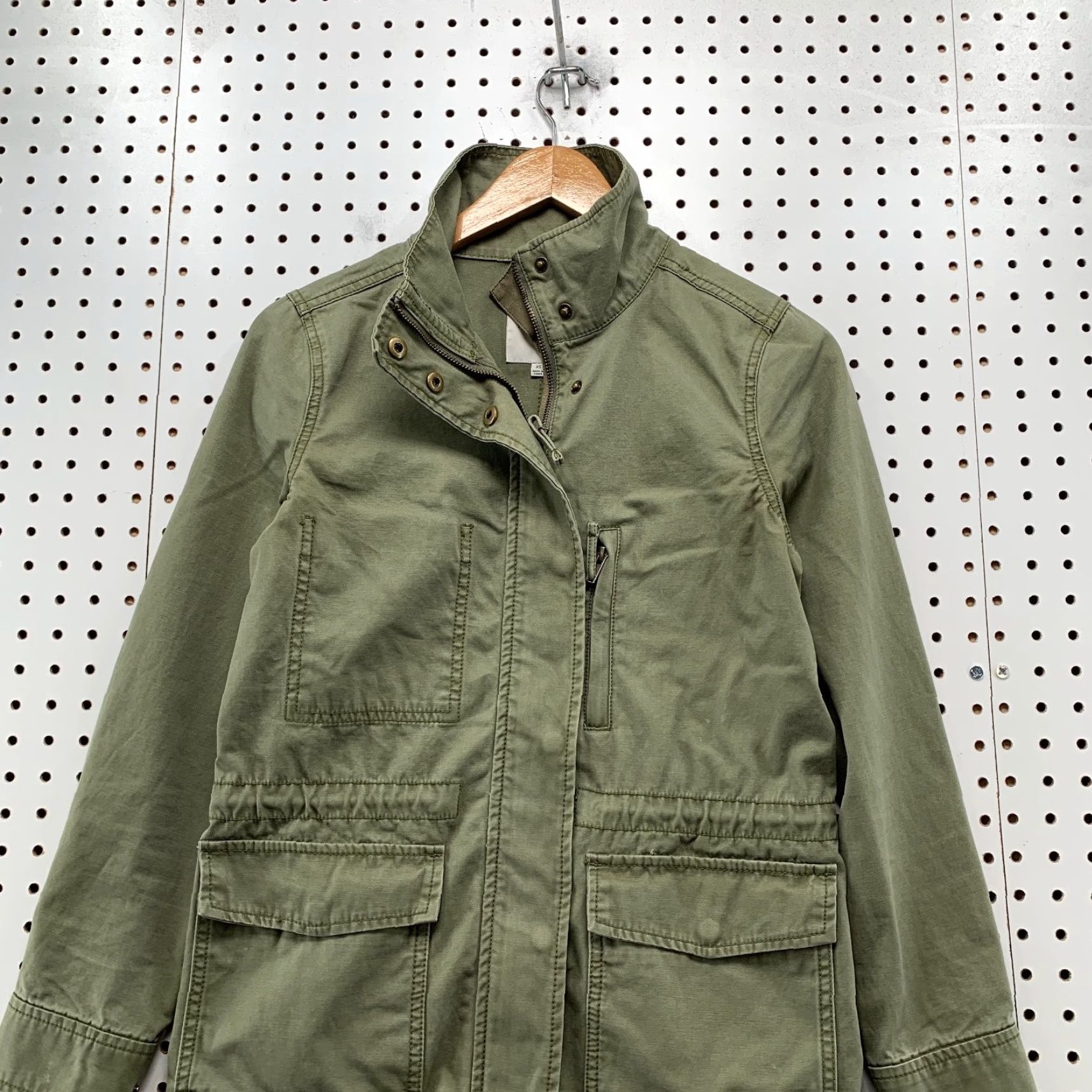 Madewell VINTAGE Madewell Military Field Jacket Womens XS Green Surplus M-65 Lightweight Zip Army Size XS / US 0-2 / IT 36-38 - 2 Thumbnail