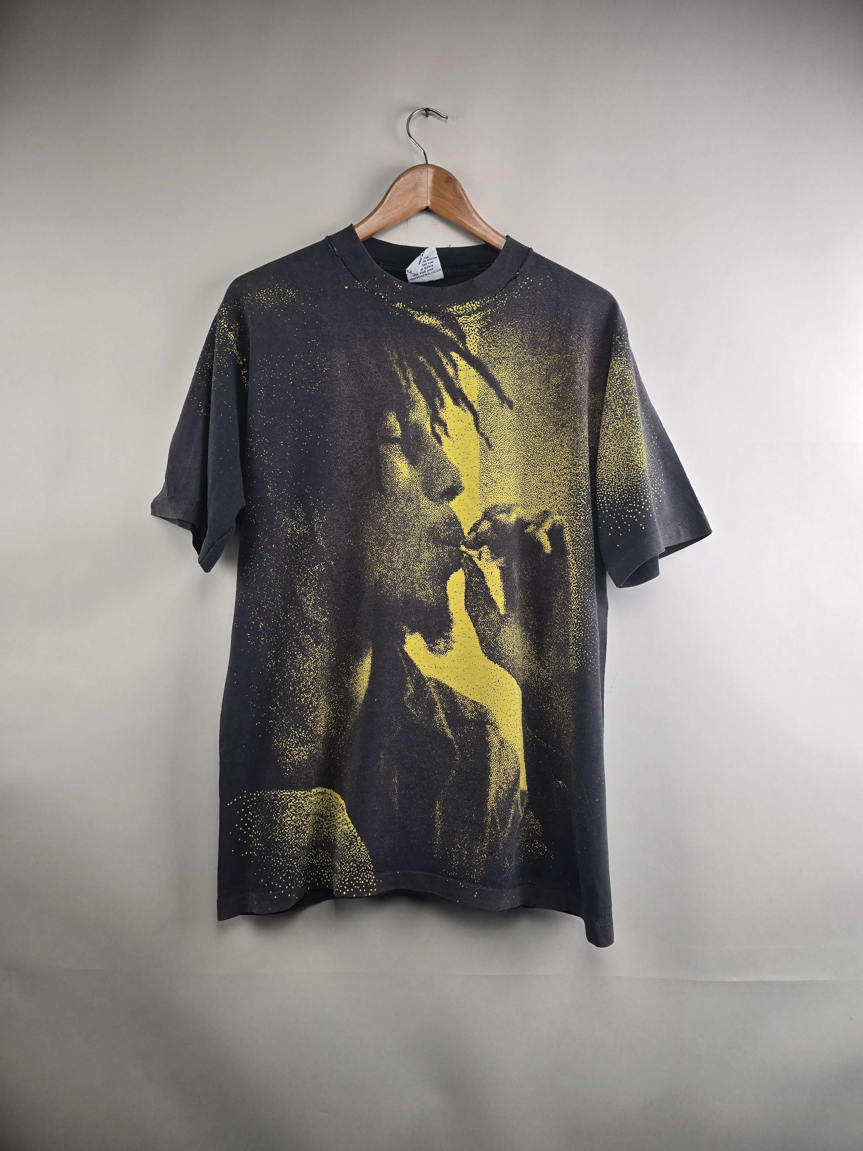 Band Tees × Bob Marley × Vintage 1995 Bob Marley All over print Smoke Herb Babylon Fall L Size US L / EU 52-54 / 3 - 1 Thumbnail