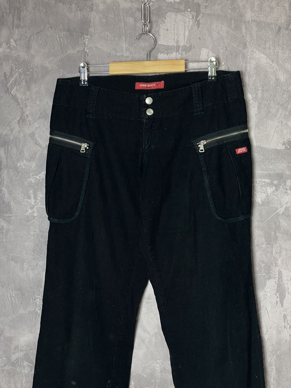 Japanese Brand × Vintage MISS SIXTY Cargo Baggy Pants Flared Raver y2k opium Grunge Size US 30 / EU 46 - 2 Thumbnail
