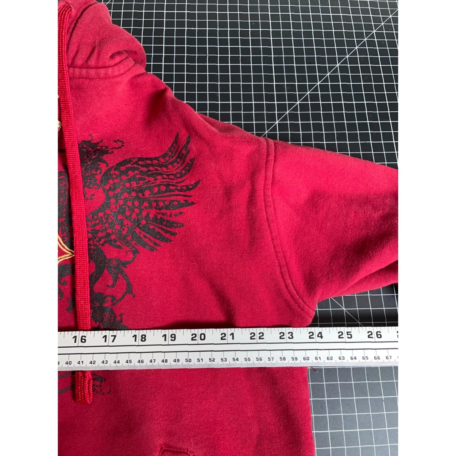 Avirex Avirex Hoodie - Zip Up - Red - Heavyweight Sweatshirt - Embroidered Logo - Vintage - 90s Hip Hop - Men L-XL - Full Zip - Geometric Pattern Size US L / EU 52-54 / 3 - 5 Thumbnail