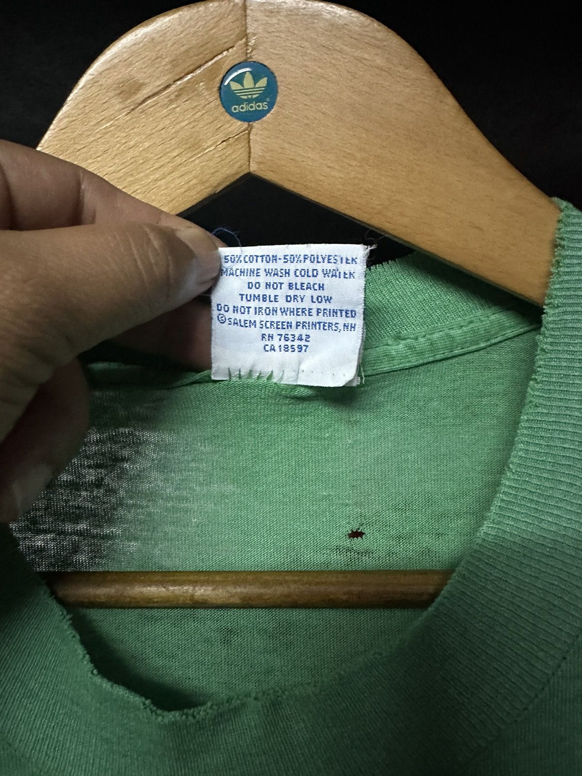 NBA × Vintage Vintage 80s Nba Larry Bird Distressed Single Stitch Tee Size US L / EU 52-54 / 3 - 10 Thumbnail