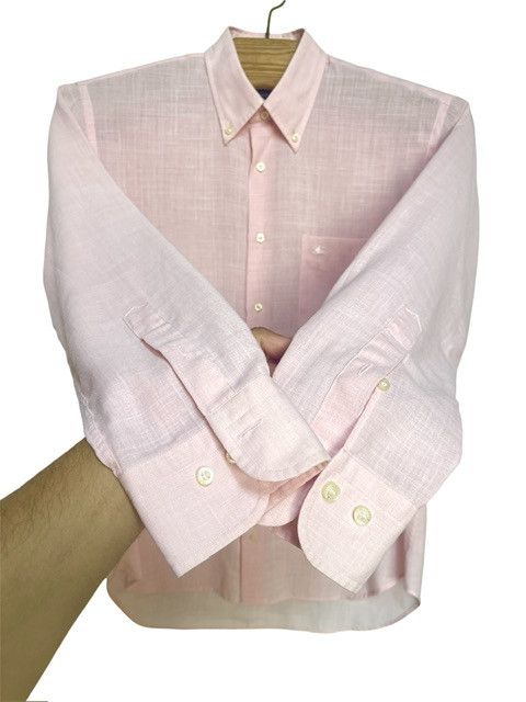 Burberry 🔥 Burberry light pink lino linen shirt size M Size US M / EU 48-50 / 2 - 3 Thumbnail