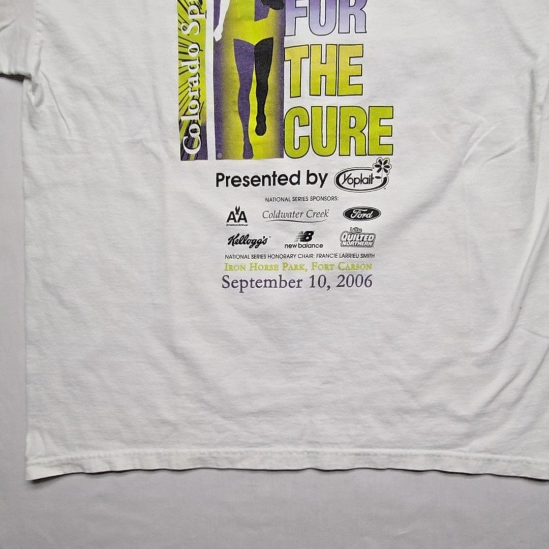 Vintage Race for the Cure Shirt Susan G. Komen Running L White Tee Size US L / EU 52-54 / 3 - 6 Thumbnail