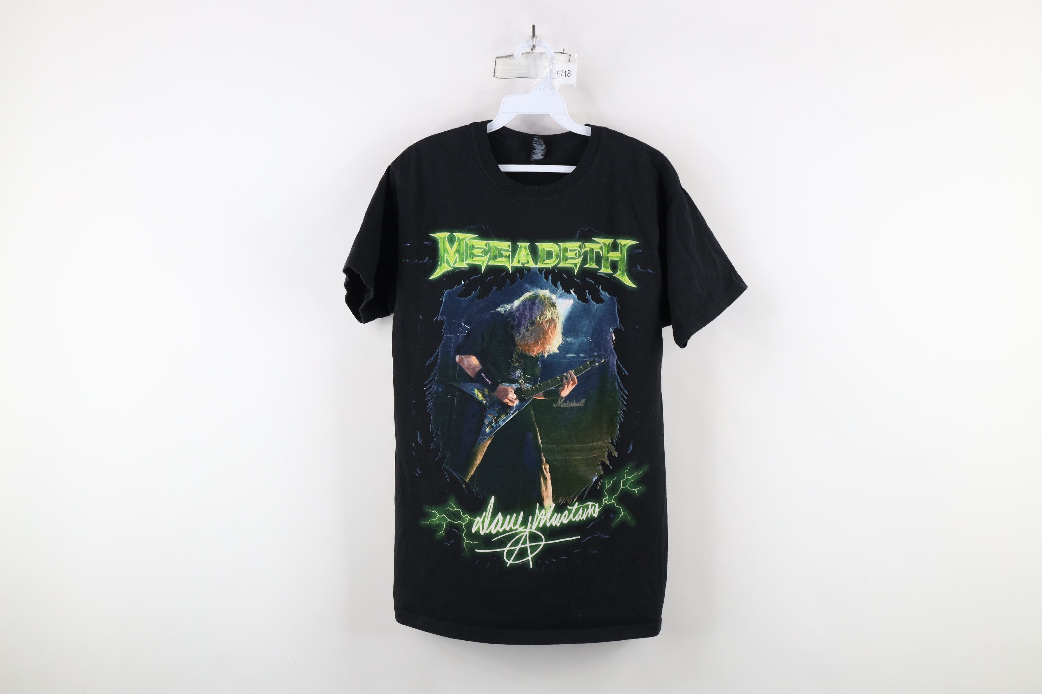 Vintage Vintage Y2K Faded Dave Mustaine Megadeth Band T-Shirt Black Size US M / EU 48-50 / 2 - 1 Thumbnail