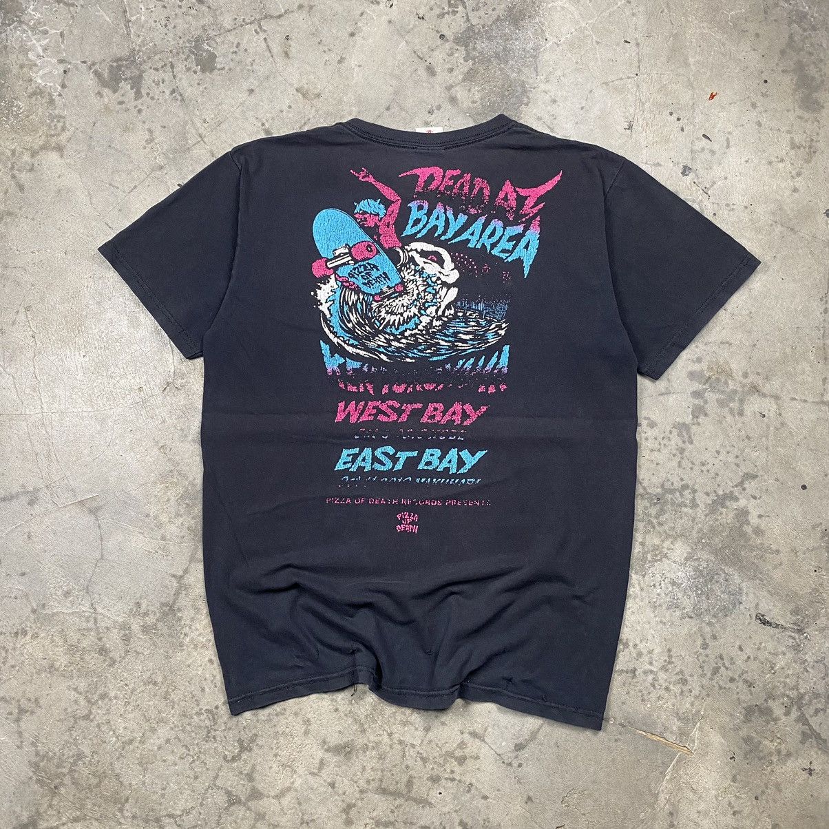 Band Tees × Japanese Brand y2k Distressed Pizza Of Death Dead At Bay Area Tee Size US M / EU 48-50 / 2 - 1 Thumbnail