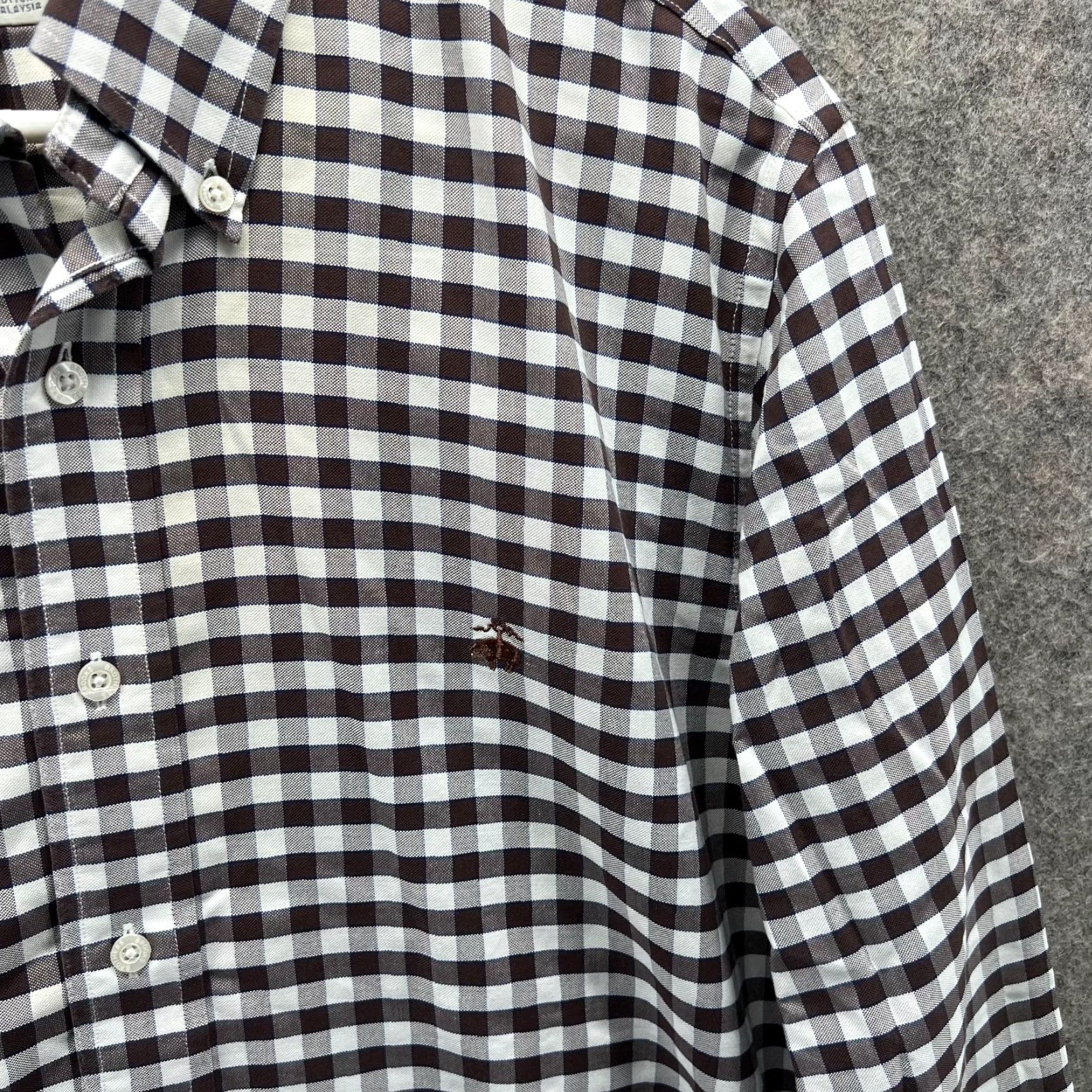 Brooks Brothers VINTAGE Brooks Brothers 1818 Shirt Mens Large Brown White Button-Down Gingham Preppy Shirt Mens Large Brown White Button-Down Gingham Preppy Size US L / EU 52-54 / 3 - 5 Thumbnail