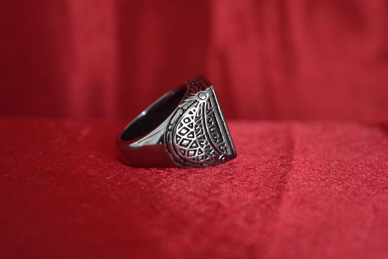 Jewelry Eagle Vintage Jewelry Rings Chrome Ring (Size 7-13) Size ONE SIZE - 4 Thumbnail