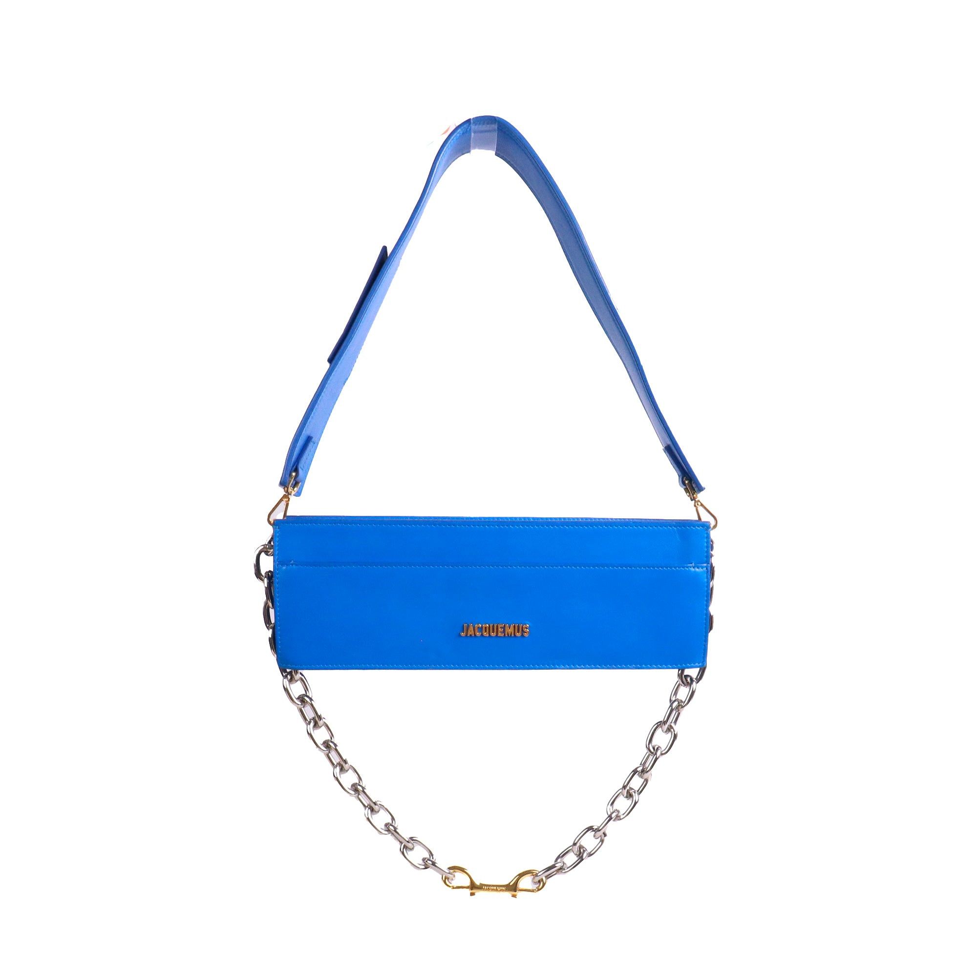 Jacquemus JACQUEMUS - Ciuciu Jacquemus shoulder bag in blue leather Size ONE SIZE - 1 Thumbnail