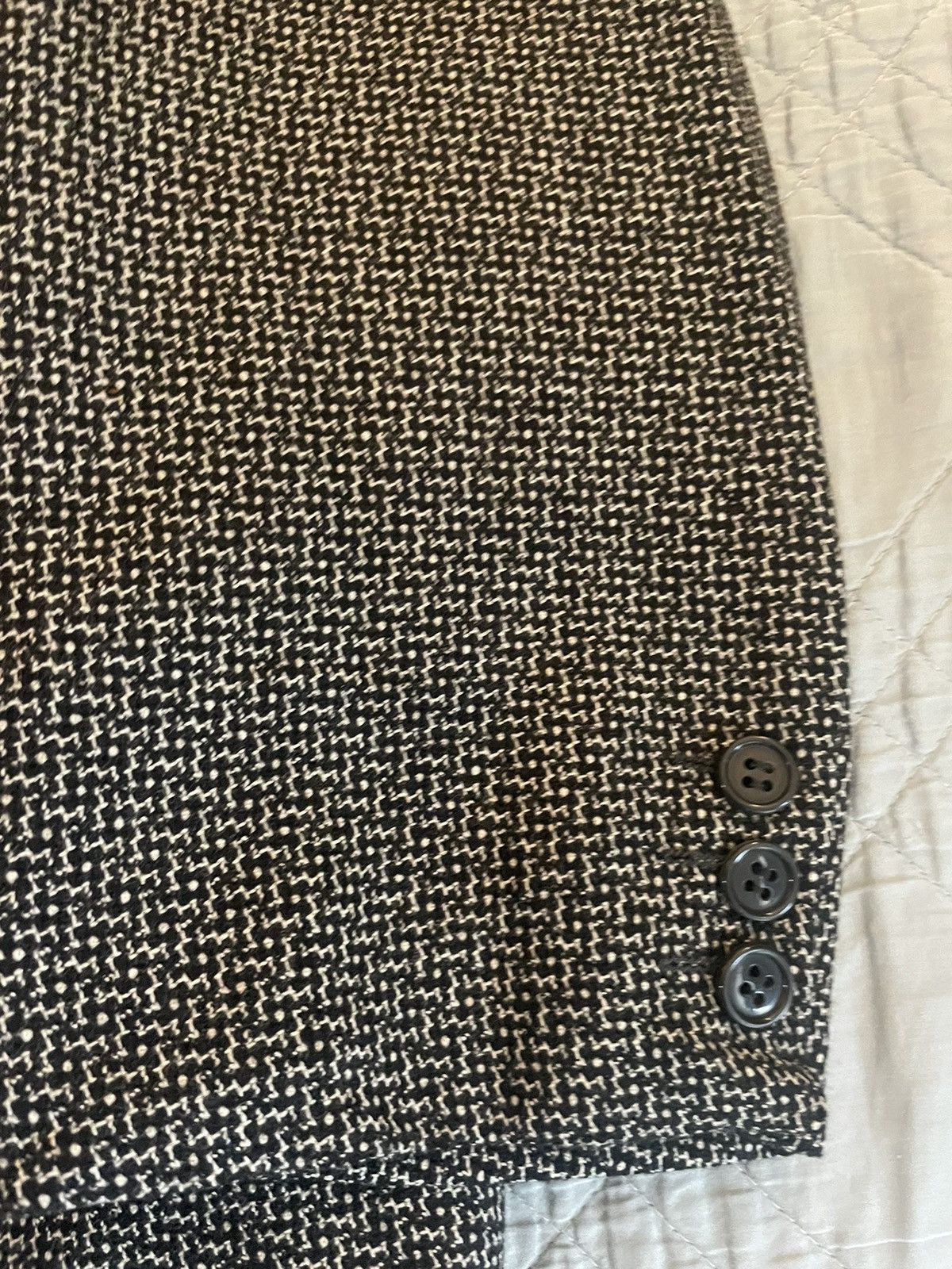 Giorgio Armani Armani Check Wool Jacket Size 44L - 7 Thumbnail
