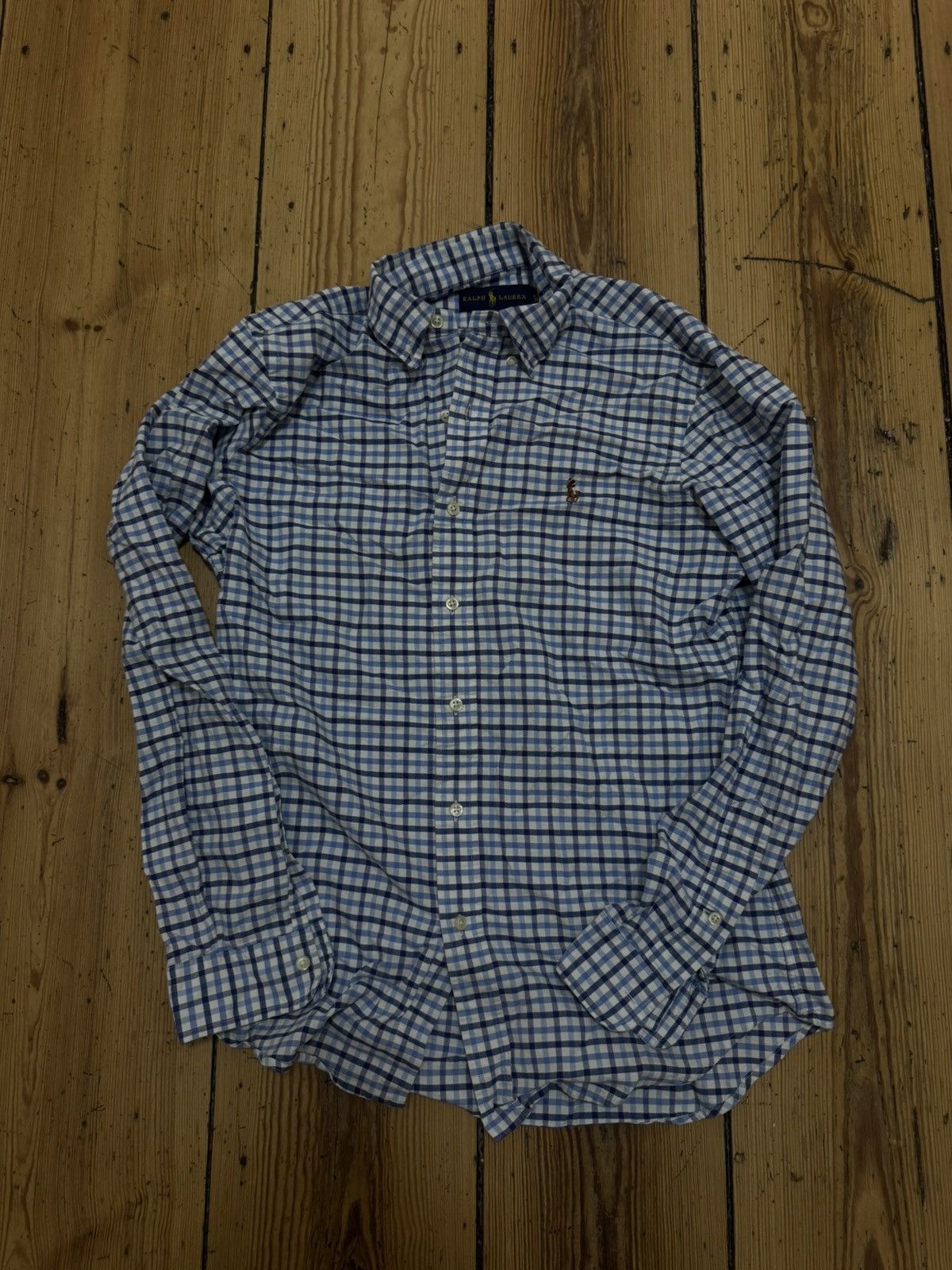 Ralph Lauren Ralph Lauren RLR Karohemd – Blau/Weiß – Größe XS fits S Size US S / EU 44-46 / 1 - 1 Thumbnail