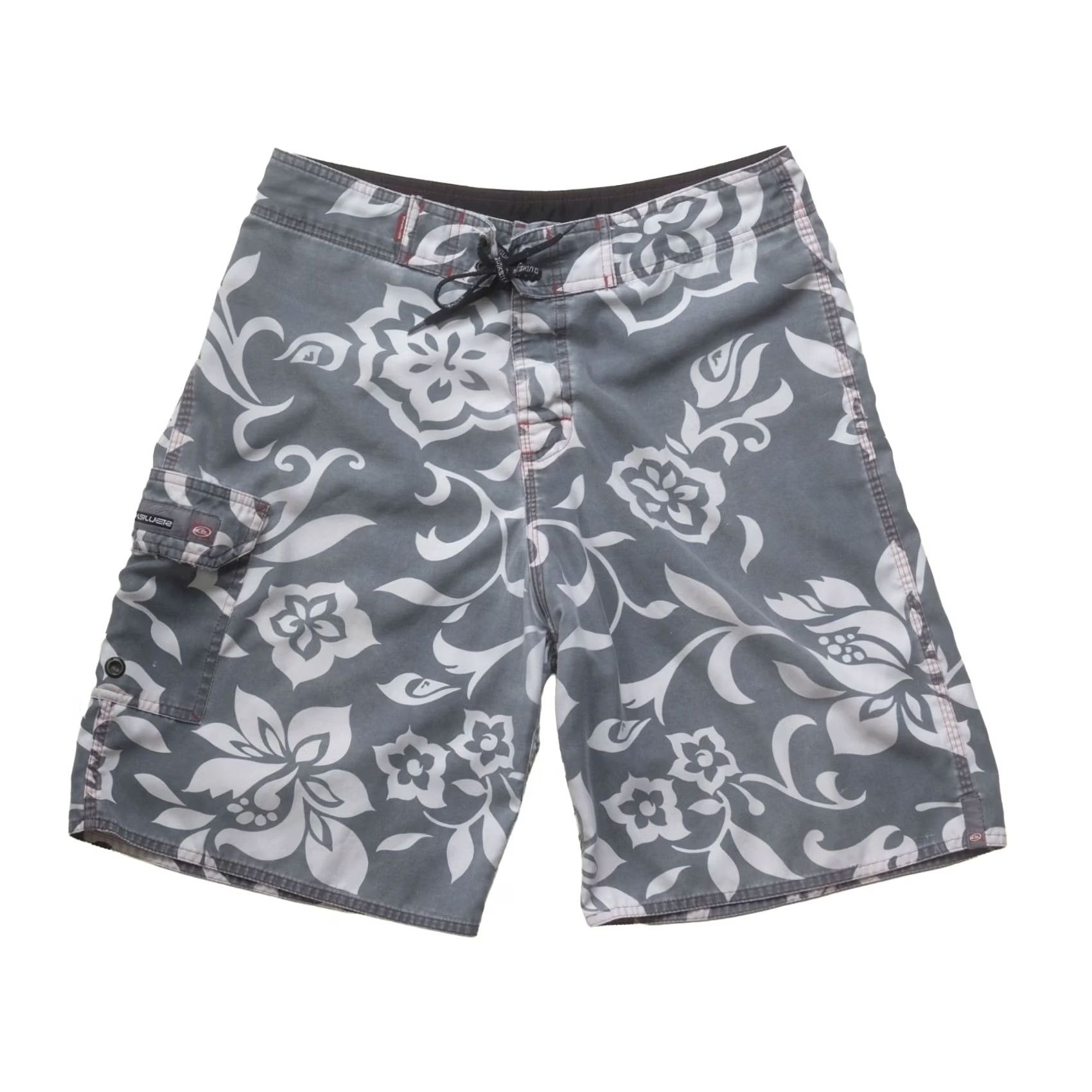 Quiksilver VINTAGE Quiksilver BOARD SHORTS XL Gray SURF ACTIVE 90s Y2K RETRO ALL OVER PRINT Mens Size US 36 / EU 52 - 2 Thumbnail