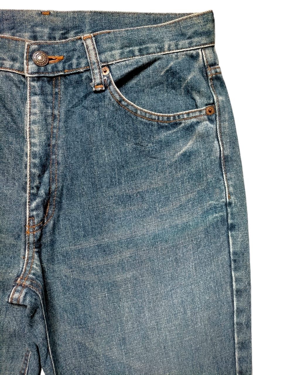 Japanese Brand Flare Jeans Bobson chesking Boot cut Denim Size US 31 - 5 Thumbnail