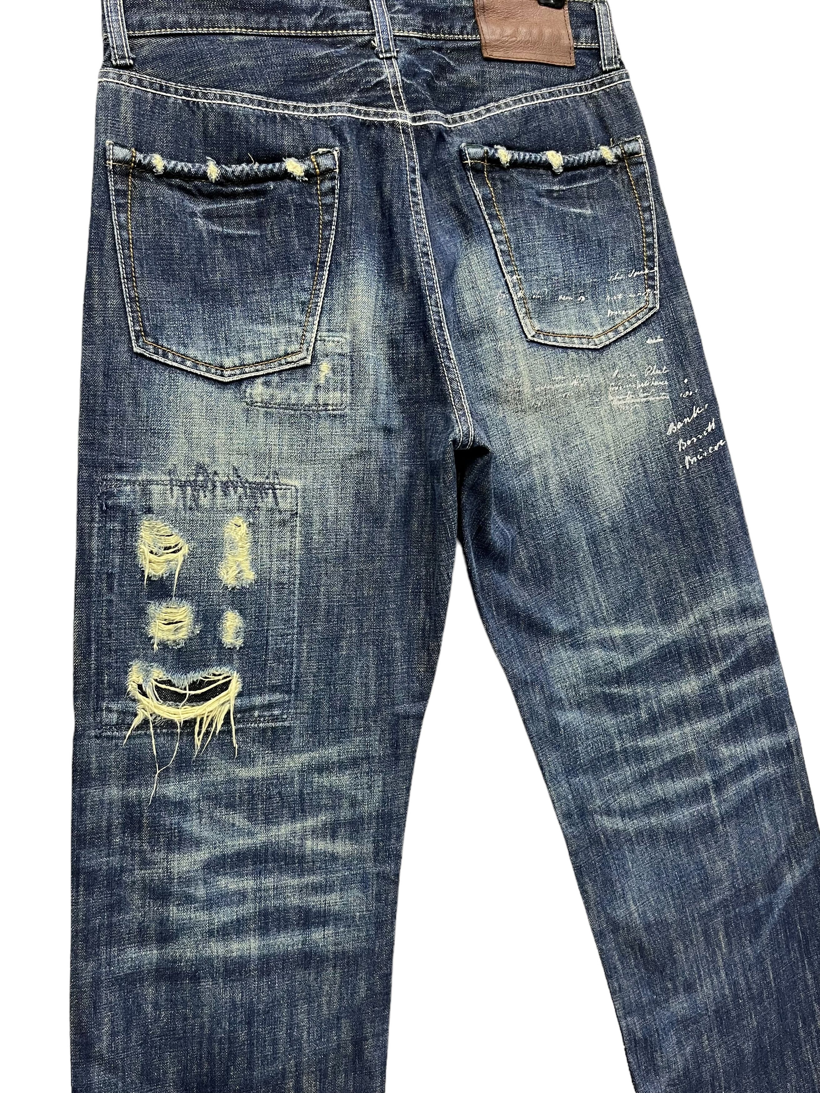 Global Work 🔥GRUNGE KurtCobain Inspired Boro Patchwork Undercover Style Size US 31 - 16 Thumbnail