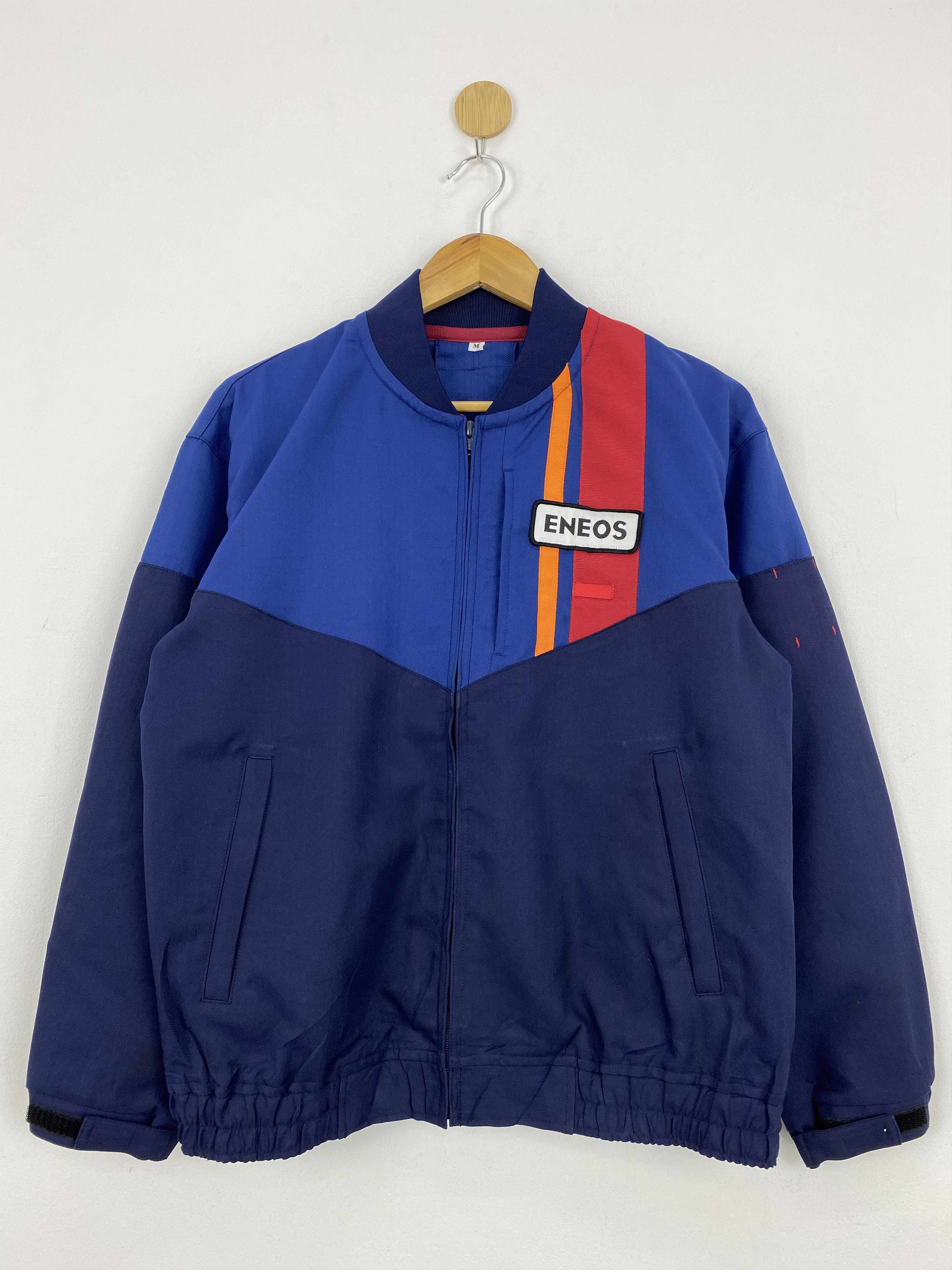 Japanese Brand Vintage Eneos Initial D Worker Racing Jacket J1764 Size US M / EU 48-50 / 2 - 1 Thumbnail